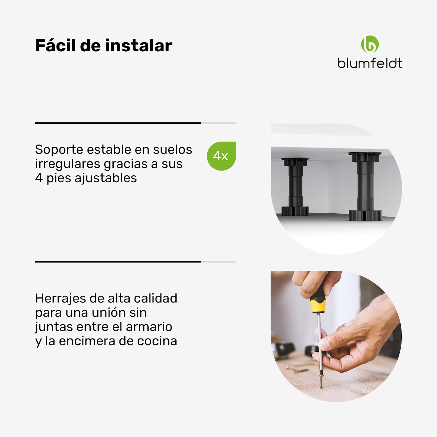 WoodVista armario de almacenamiento | Superficie de trabajo de MDF estable | Materiales sostenibles | Montaje fácil Mueble para horno empotrable | Blanco / Roble