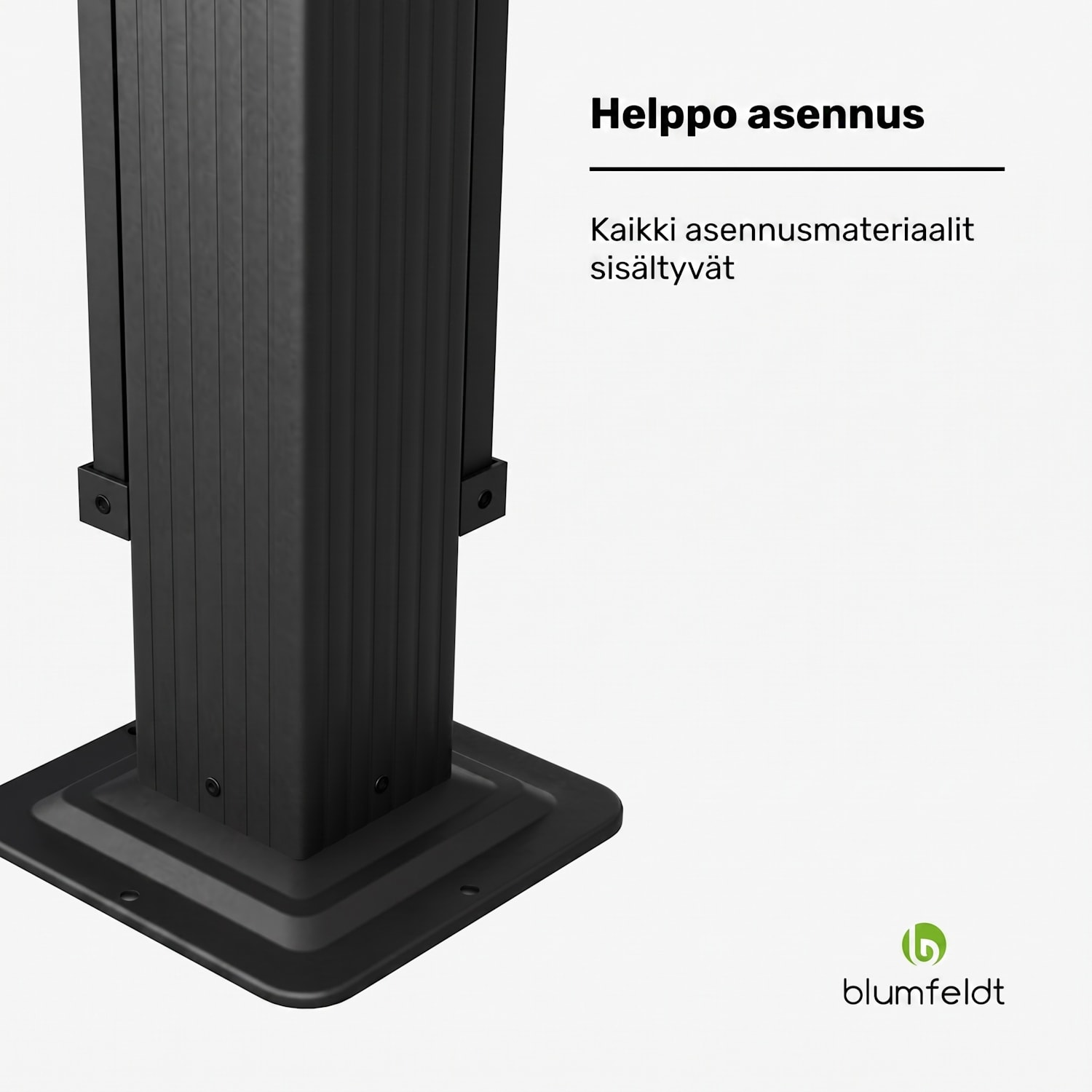 Pantheon Cortina huvimaja 3 x 3 m | säänkestävä | alumiini | jauhemaalattu | rullaverhot 3 x 3 m | Antrasiitti / musta