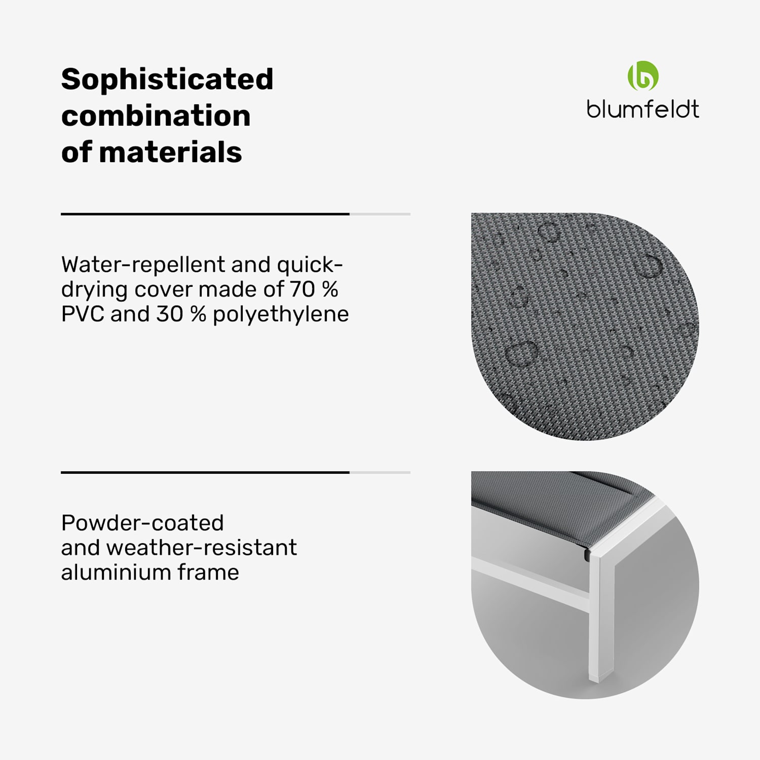  Espreguiçadeira Renazzo Lounge | 120 kg de capacidade | 5 níveis | impermeável Branco