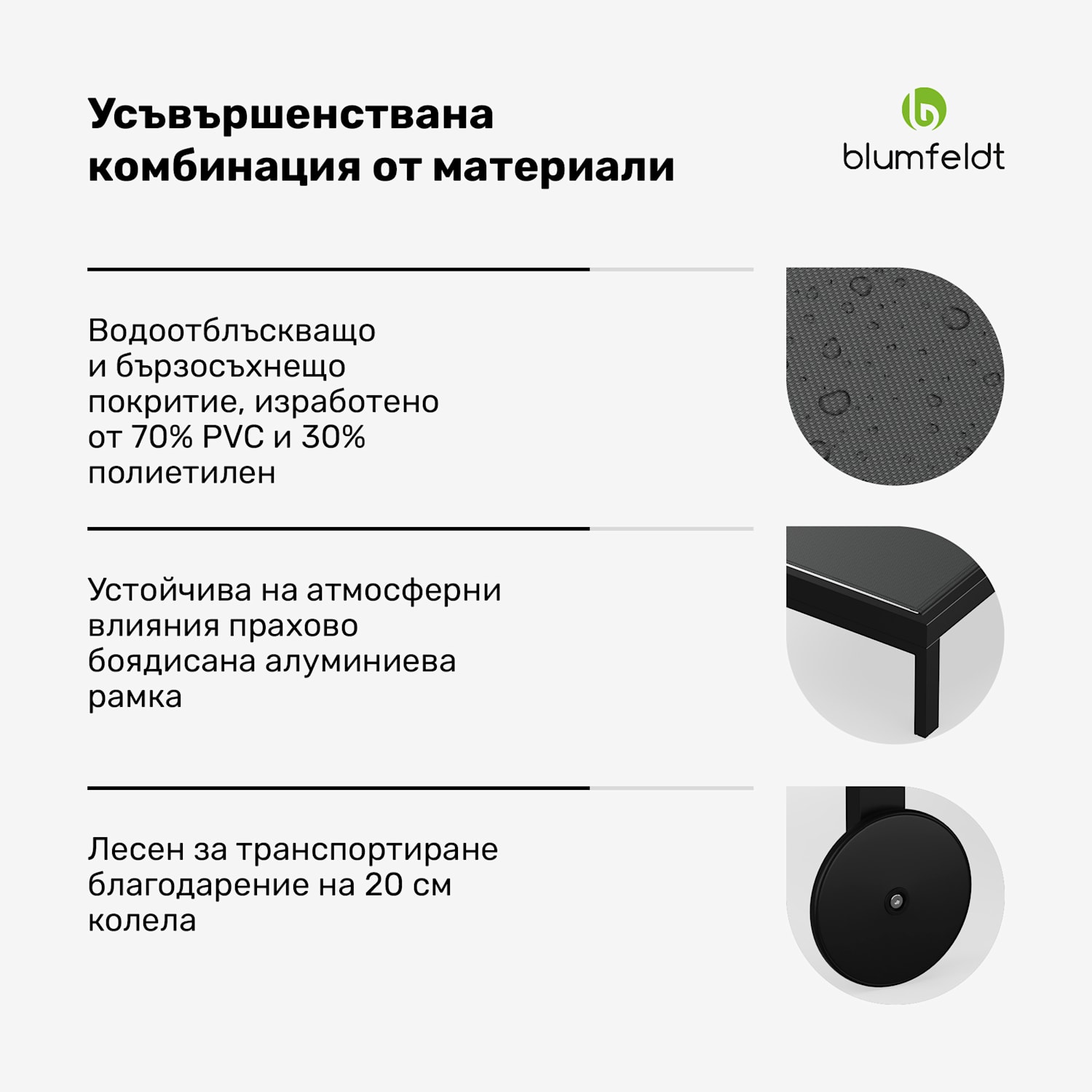 Шезлонг LuccaLounge , товароносимост 120  кг, 5 степени, водоотблъскващ Тъмно сиво