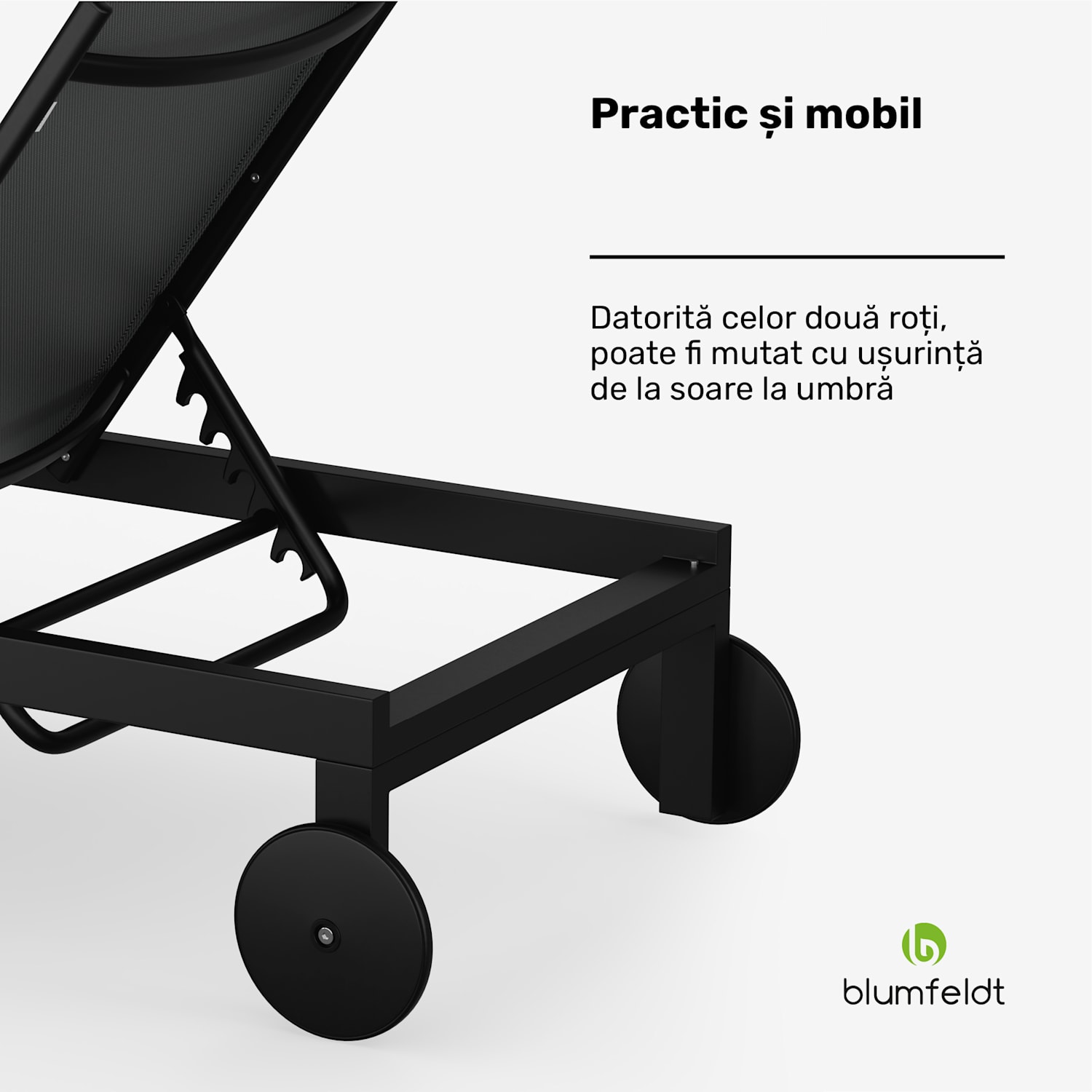 Lucca Lounge Lounger, capacitate de încărcare 120 kg, 5 trepte, hidrofug Gri închis