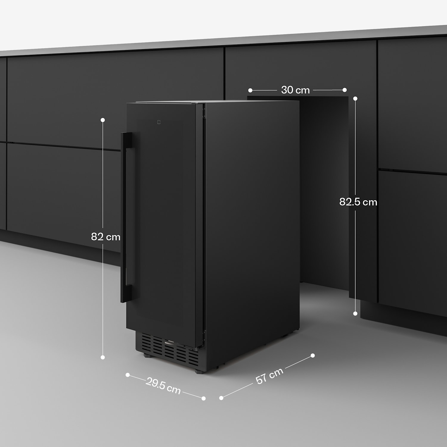Frigider pentru vinuri Velaire sub blat, modern, elegant, protecție UV, zonă dublă, 17 sticle 17 sticle
