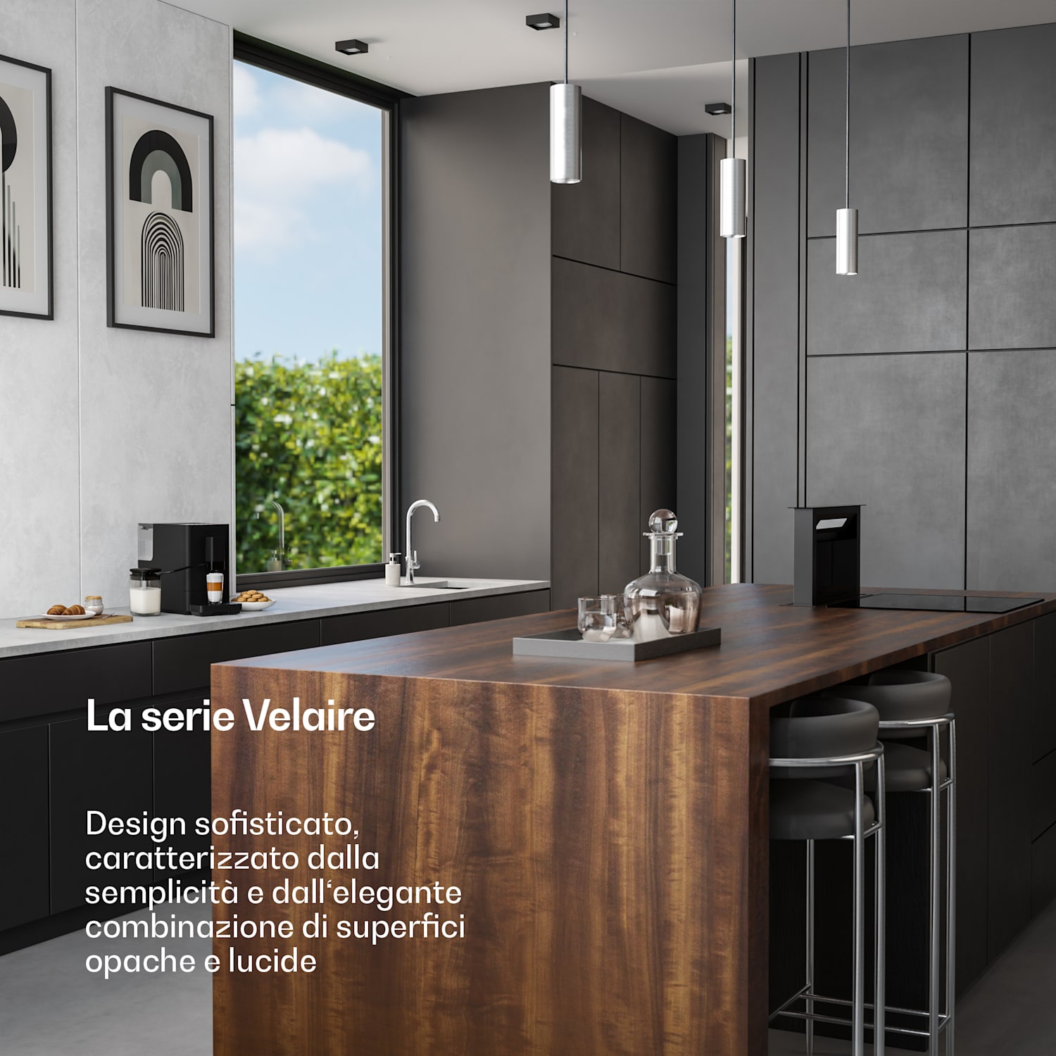 Velaire - Macchina del caffè automatica con contenitore per il latte | Potente | 1350 W | 20 bar 