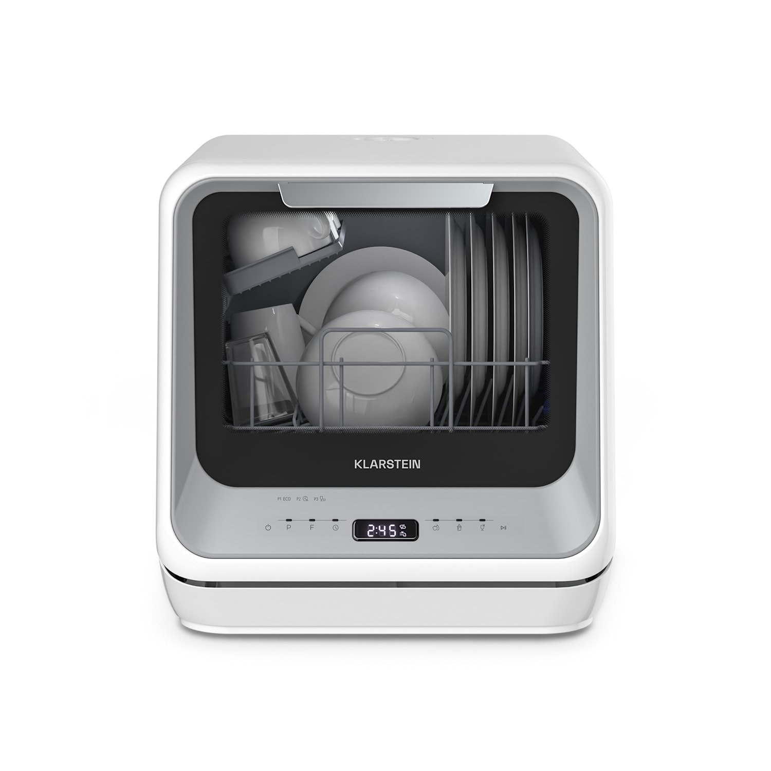 Amazonia, Mini umývačka riadu, Kompaktná, 7 programov, Prenosná Strieborná