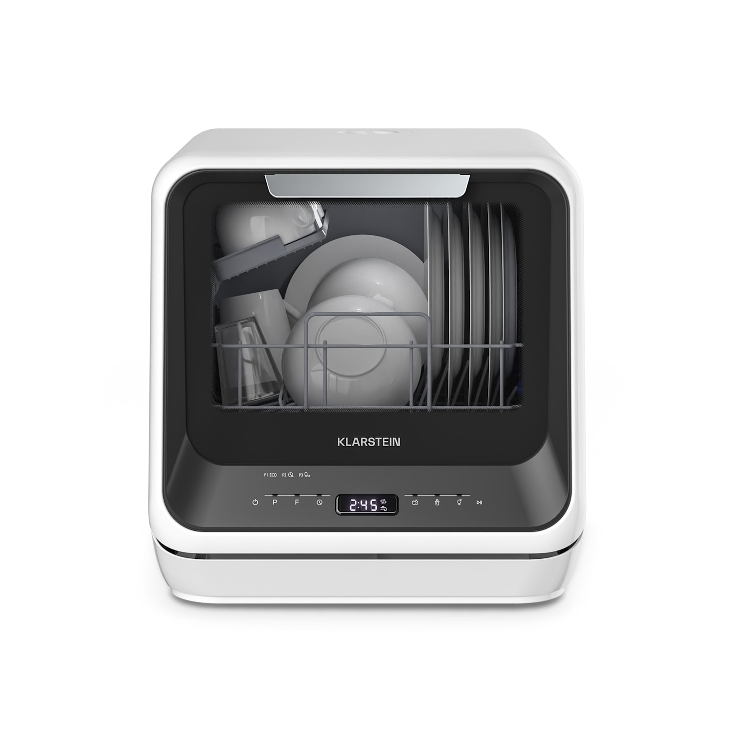 Amazonia, Mini umývačka riadu, Kompaktná, 7 programov, Prenosná Čierna