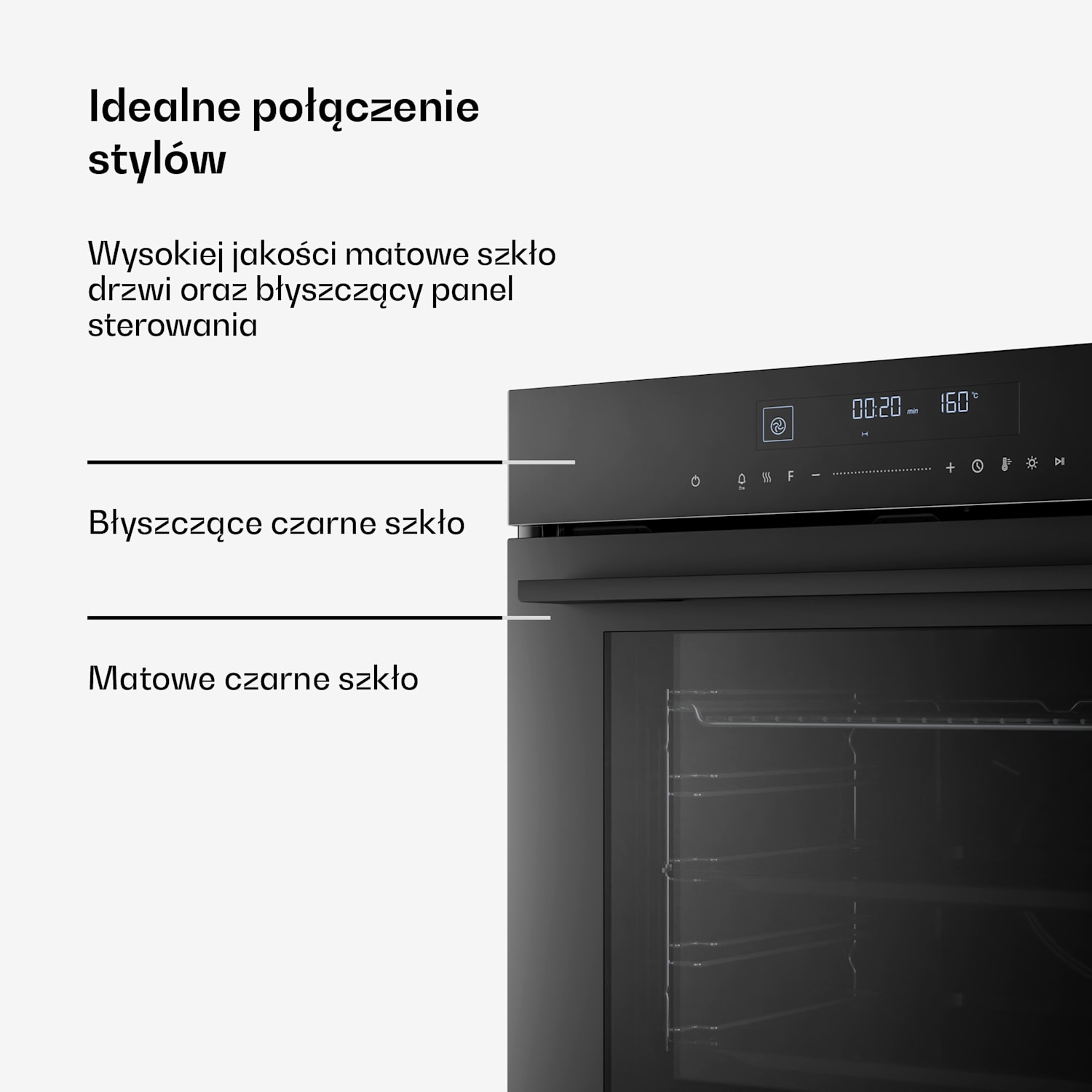 Velaire Piekarnik do zabudowy Czarny, 74L, A+, 3160 W, 60 cm Czarny