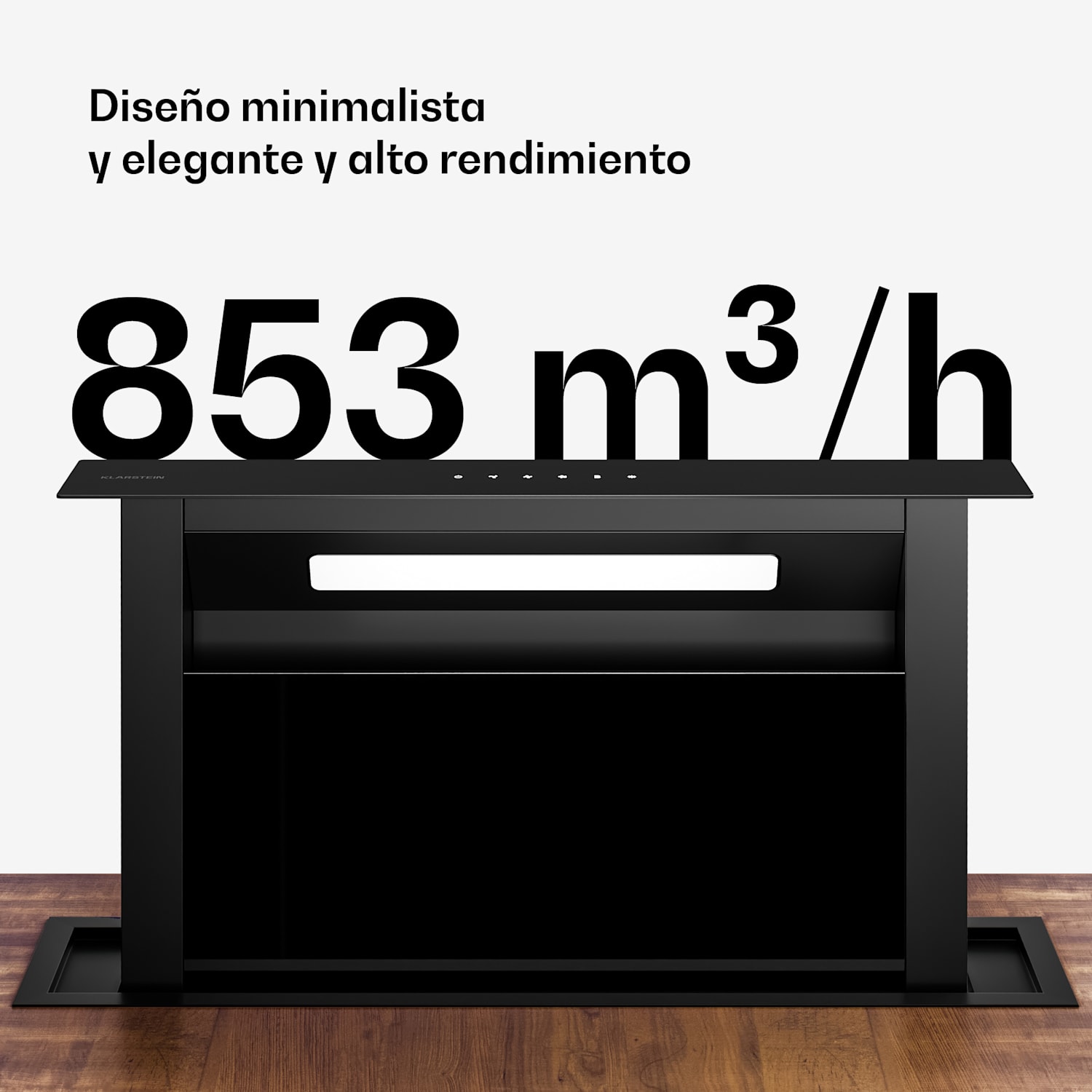 Sistema de extracción Velaire | Elegante, minimalista, potente | Clase de energía A++ | 853 m³/h | 60 cm 60 cm