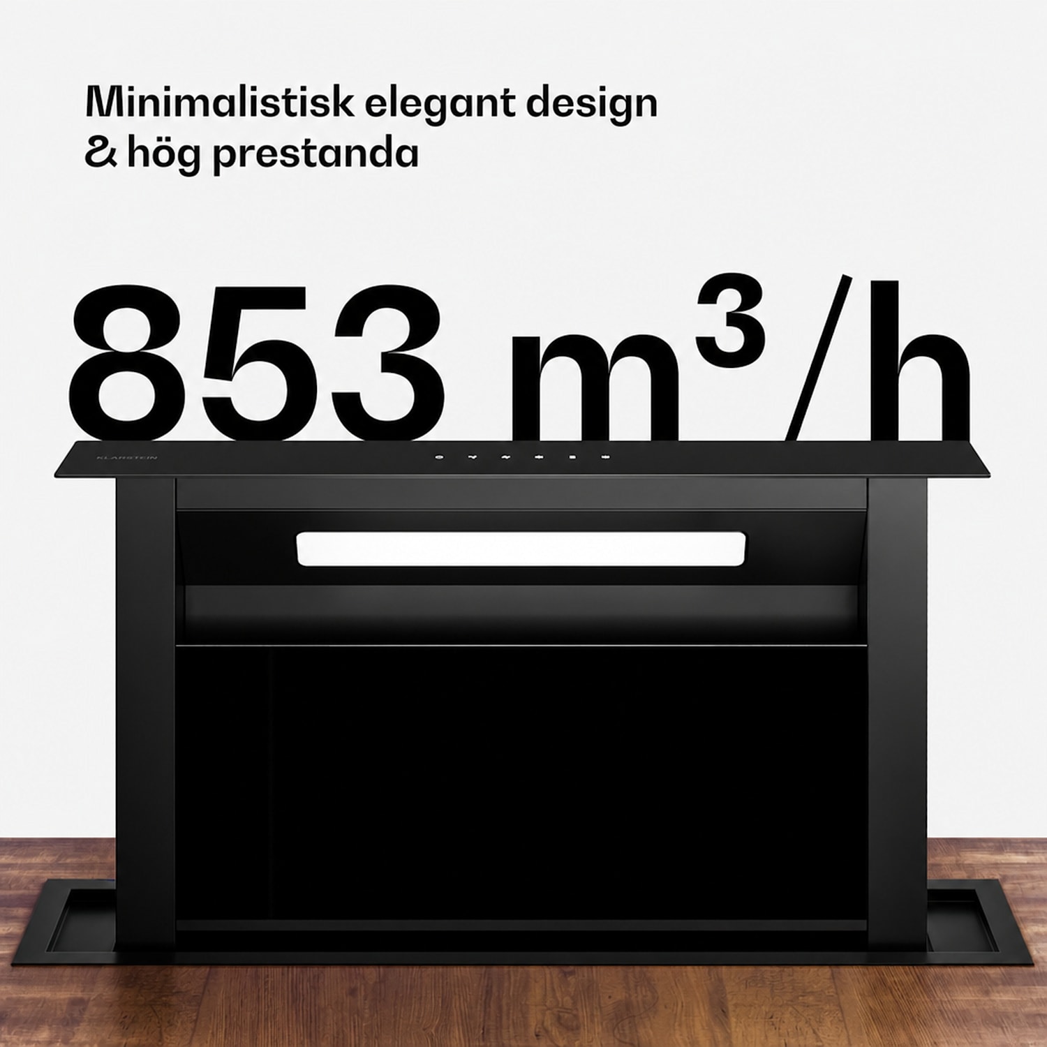 Velaire bänkfläkt (downdraft) | elegant, minimalistisk, kraftfull | energiklass A++ | 853 m³/h | 60 cm 60 cm
