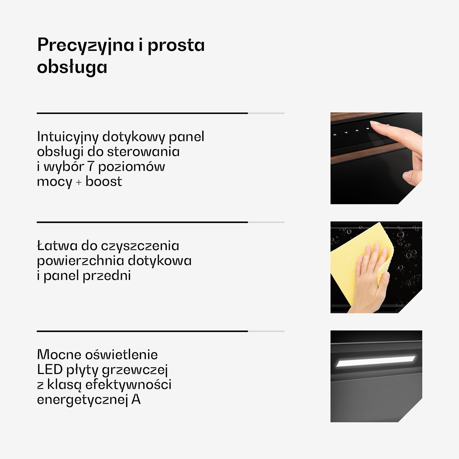 System downdraft Velaire, Elegancki, minimalistyczny, wydajny, Klasa energetyczna A++, 906 m³/h, 90 cm 90 cm