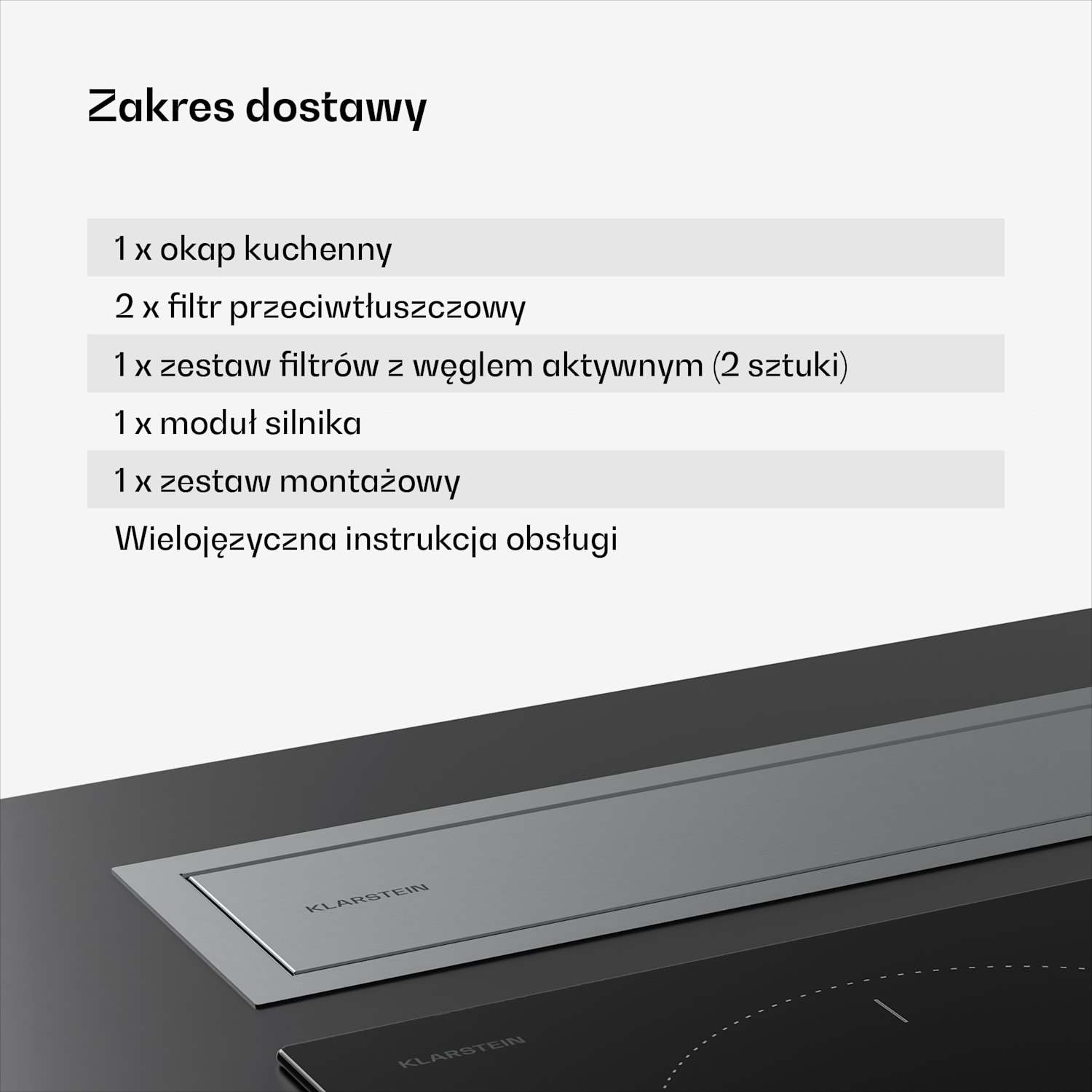 Verosteel Okap blatowy | Minimalistyczny, wydajny | Klasa energetyczna A++ | 906,2  m³/h | 90 cm 90 cm