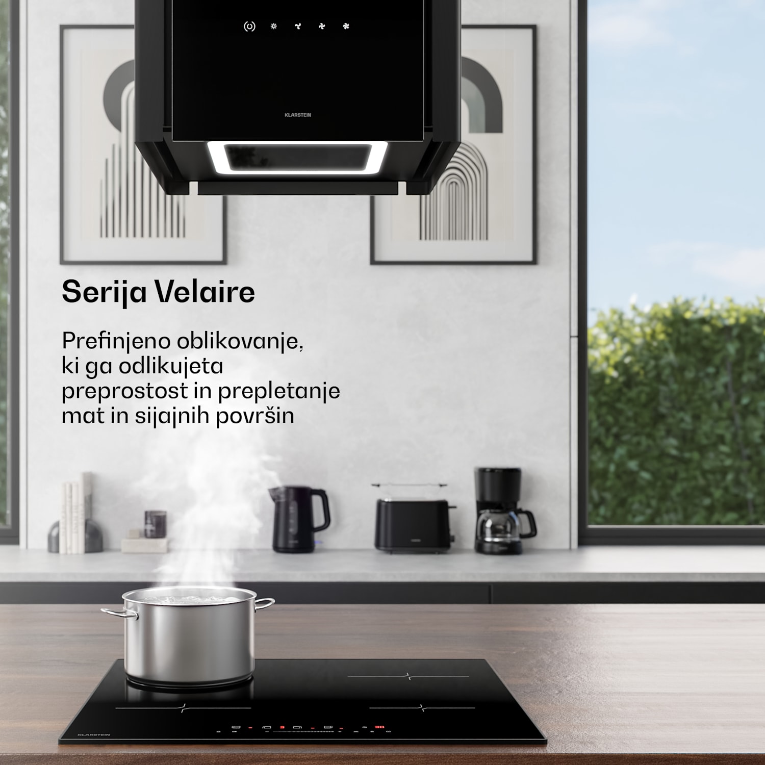 Velaire grelnik za vodo | 1,7 litra | 2200 W | 360° vrtljivo podnožje | Moderna, minimalistična zasnova 
