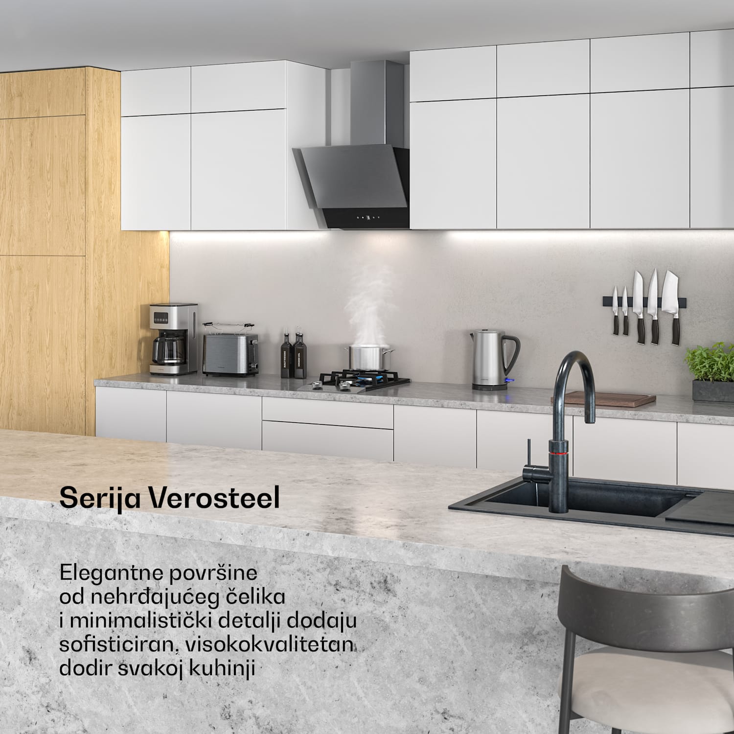 Verosteel aparat za filter kavu | nehrđajući čelik | 1,5 litara | Funkcija održavanja topline | 12 šalica 