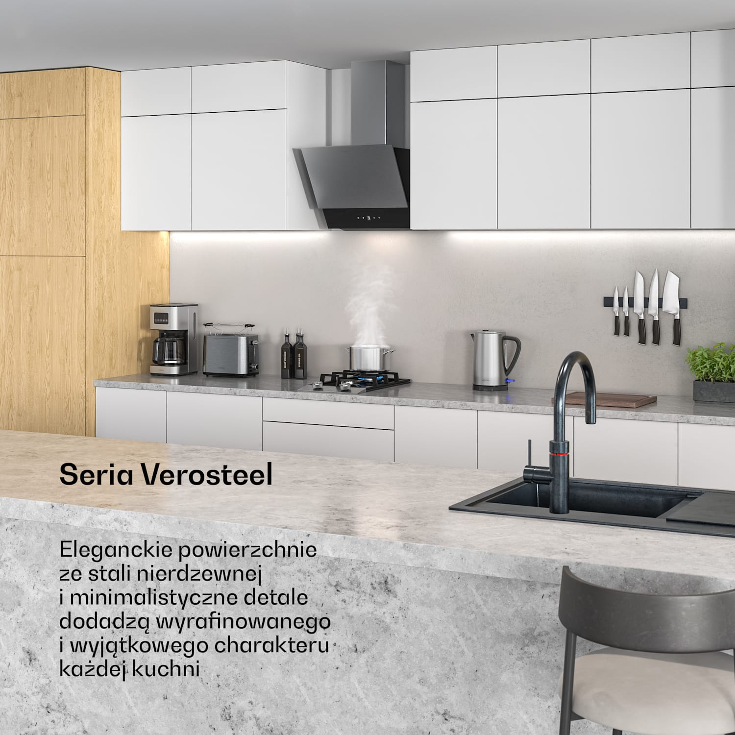 Verosteel Przelewowy ekspres do kawy | Stal nierdzewna | 1,5 litra | Funkcja utrzymywania ciepła | 12 filiżanek 