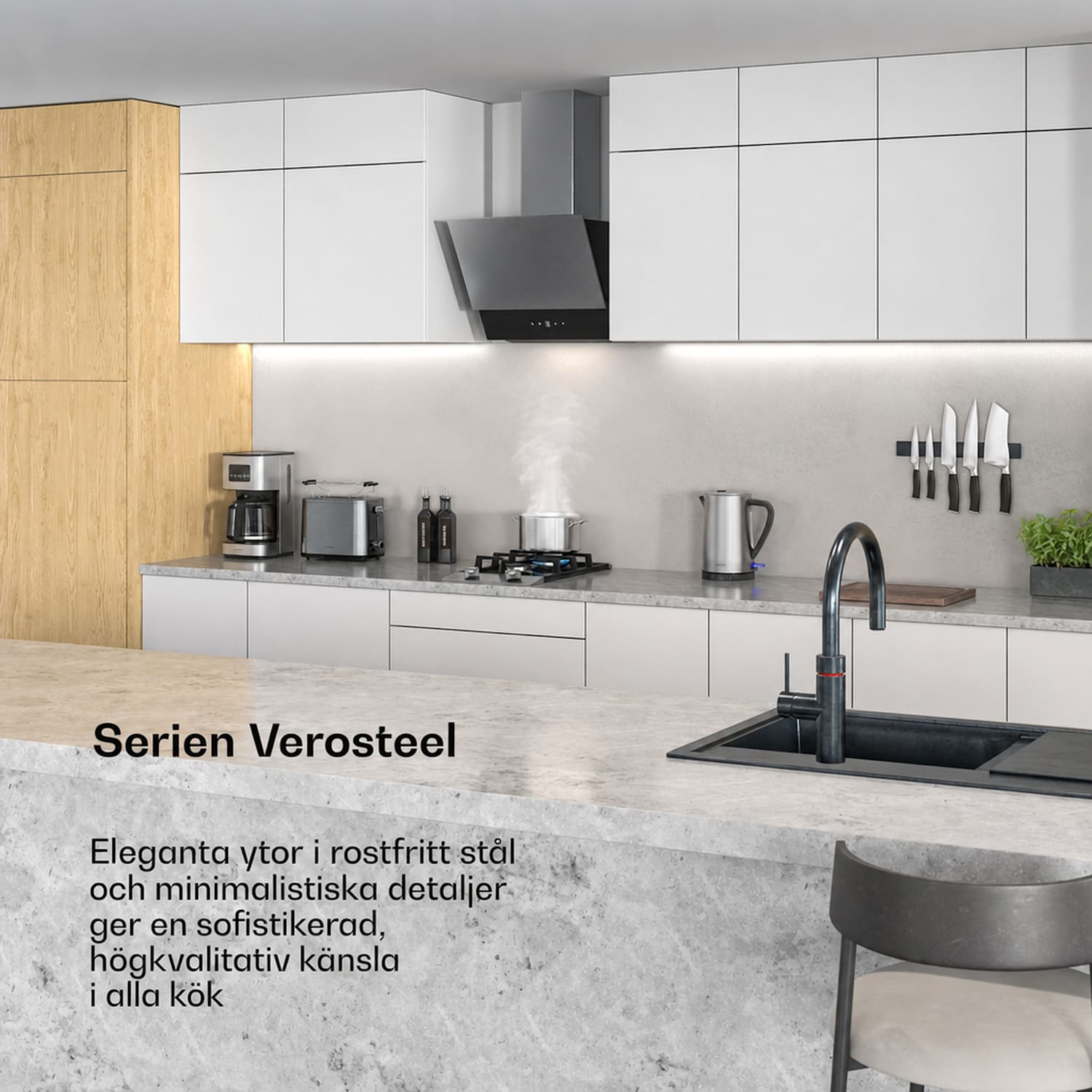 Verosteel filterkaffemaskin | Rostfritt stål | 1,5 liter | Värmehållningsfunktion | 12 koppar 