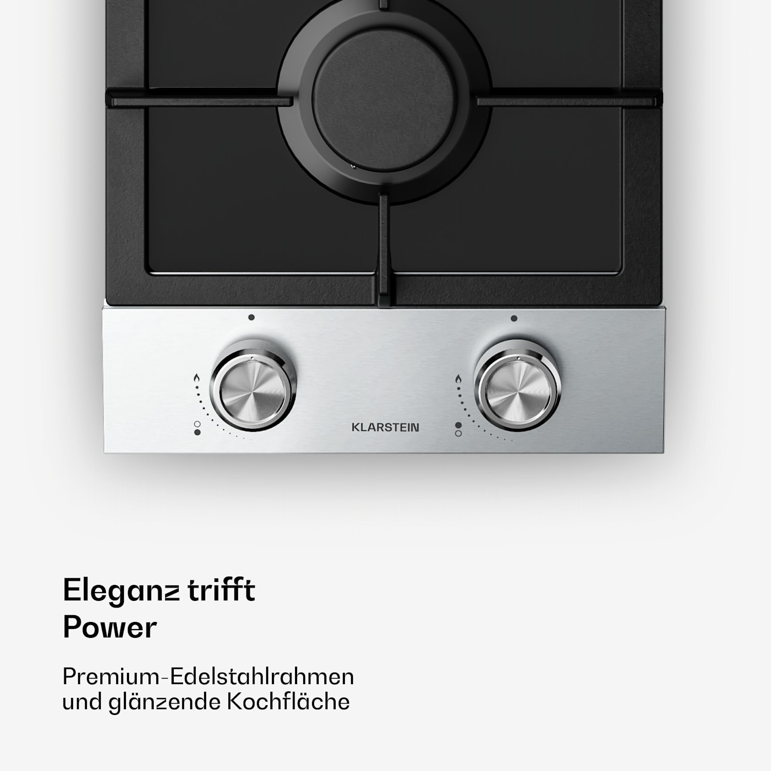 Verosteel Gaskochfeld | 2-flammig | elektrische Zündung | Erdgas- und LPG-kompatibel | 4200 W | 30 cm 