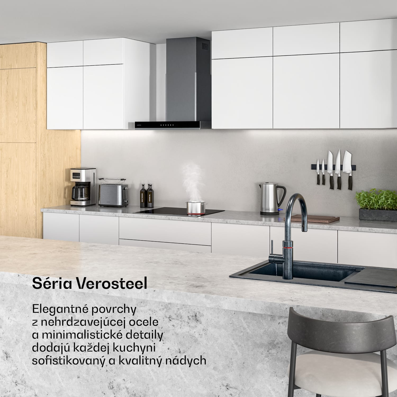 Verosteel sklokeramická varná doska | 4 zóny | Minimalistická, Výkonná | 6600 W | 60 cm 60 cm