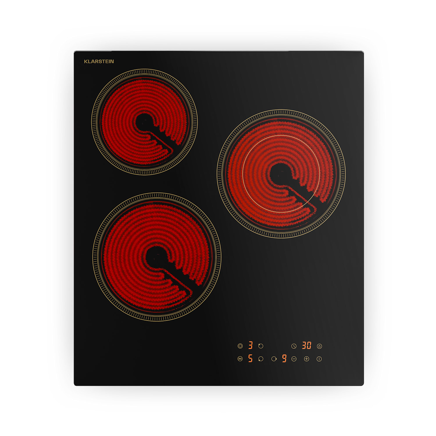 Victoria plită vitroceramică, 3 zone, Elegant, atemporal, 5000 W, 45 cm 45 cm