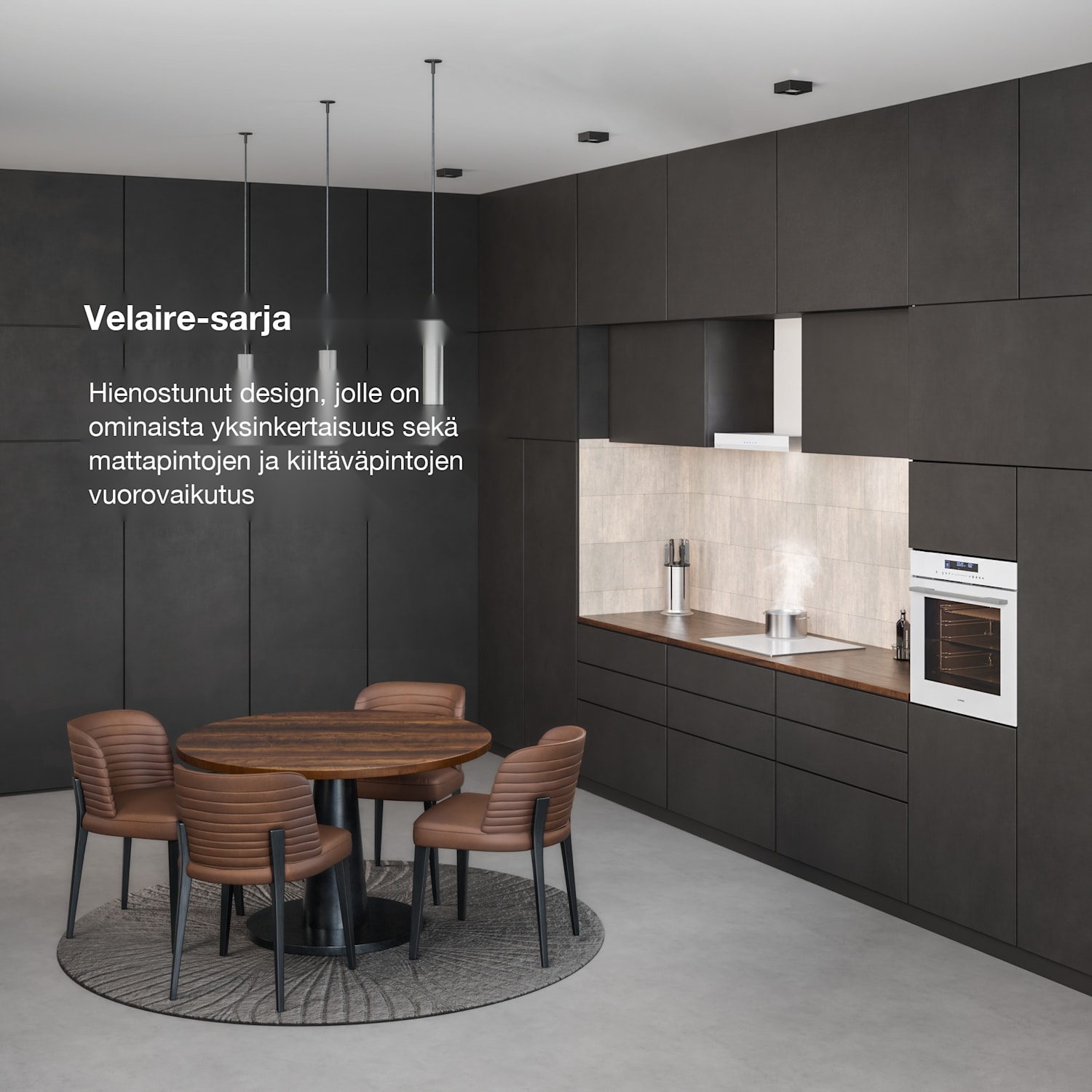 Velaire uuni | Sähköliesi | Laaja toiminnallisuus | Energiatehokkuusluokka A+ | 3160 W | 60 cm Valkoinen