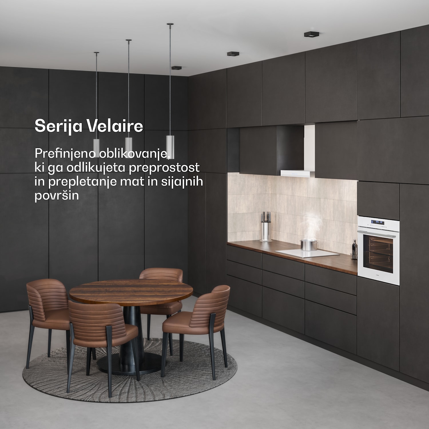 Velaire Vgradna pečica Bela, 74L, A+, 3160 W, 60 cm Bela