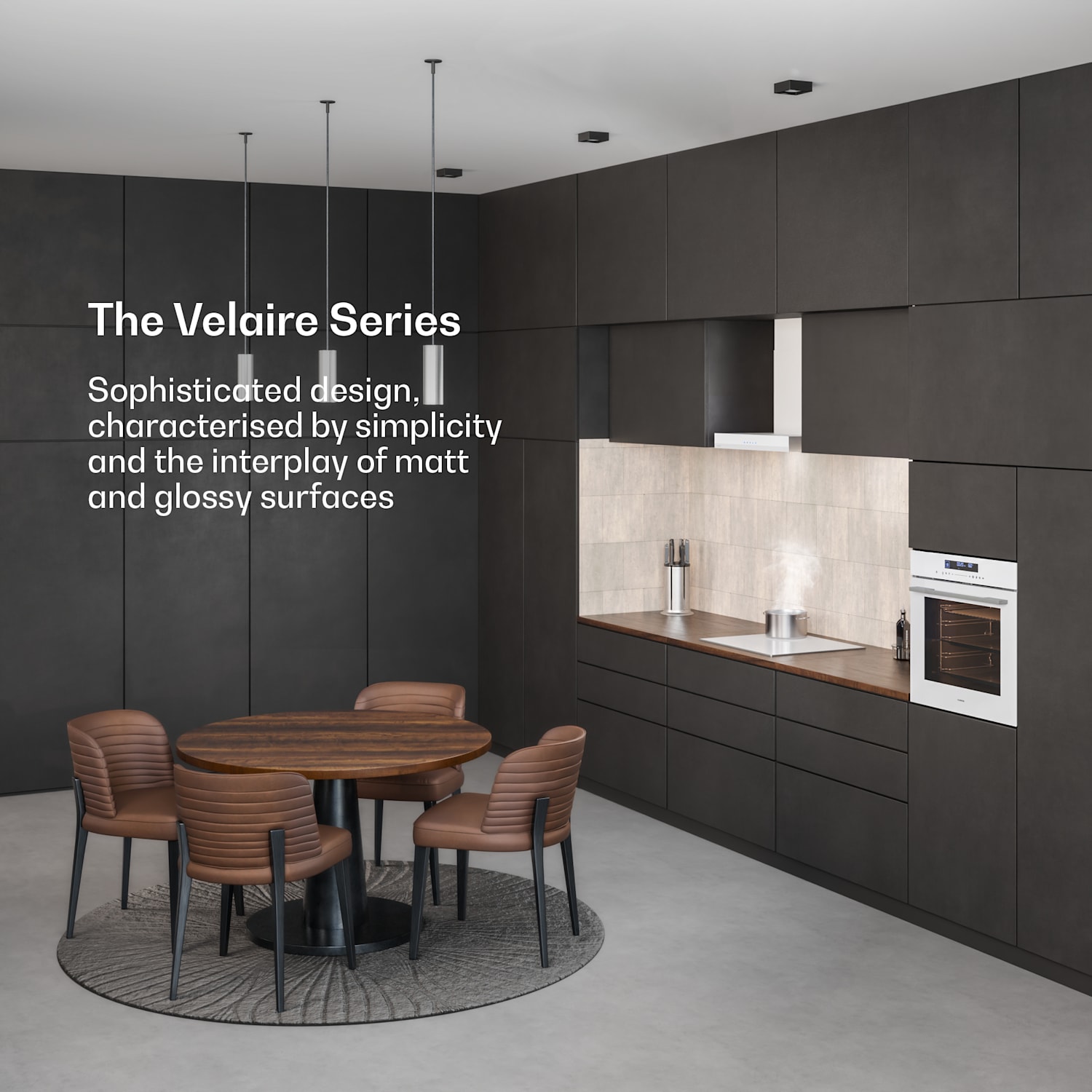 Velaire Oven | Electric Cooker | Large Functionality | Energy Efficiency Class A+ | 3160 W | 60cm White