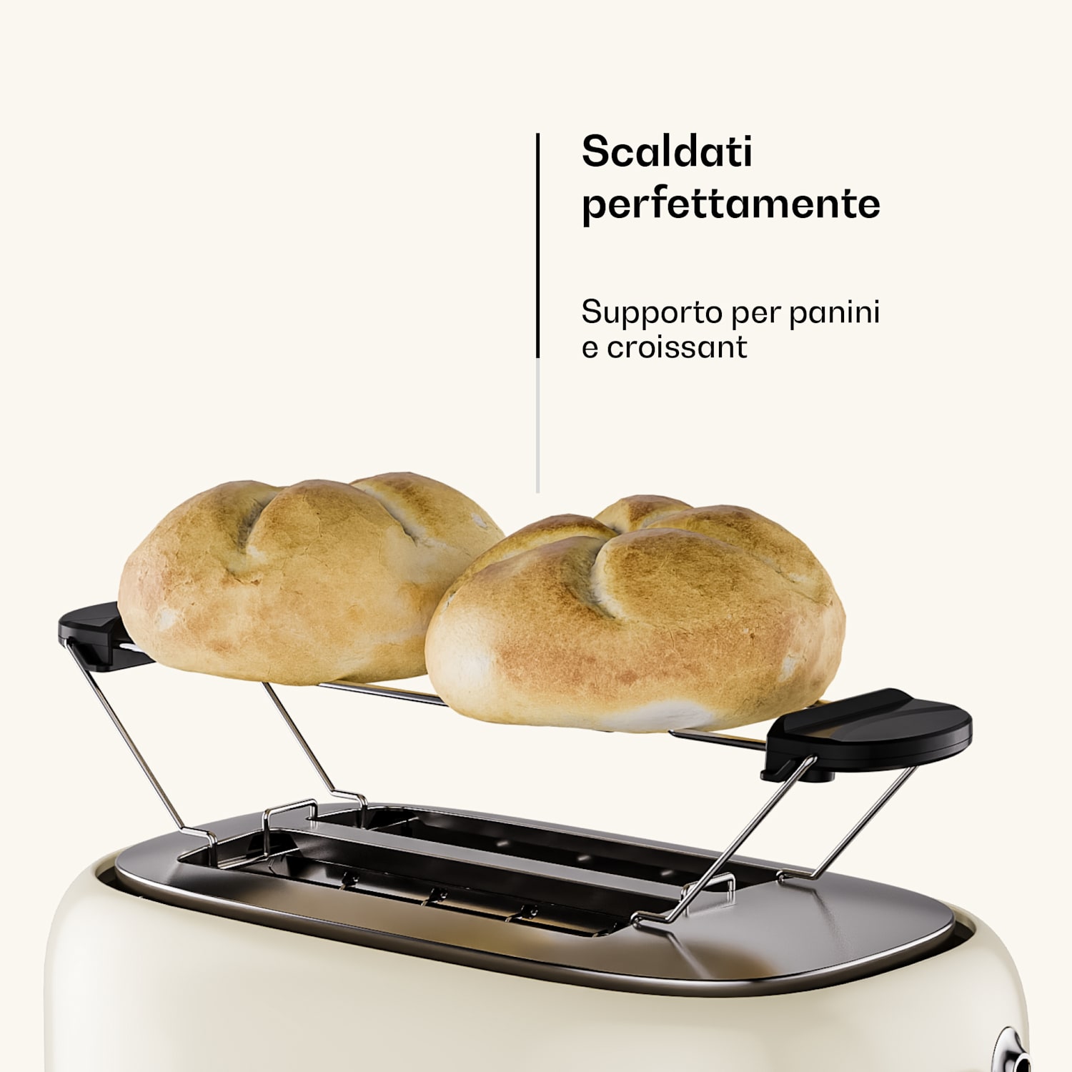 Victoria - Tostapane | 2 scomparti | 800 W | 7 livelli di doratura | Griglia per panini 