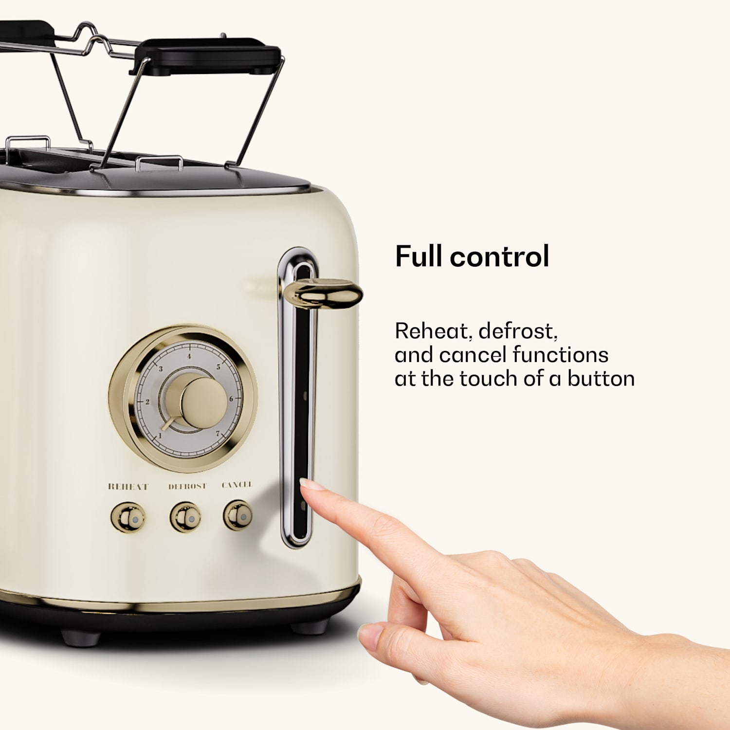 Victoria toaster | 2-slot toaster | 800 W | 7 browning levels | Bun rack 