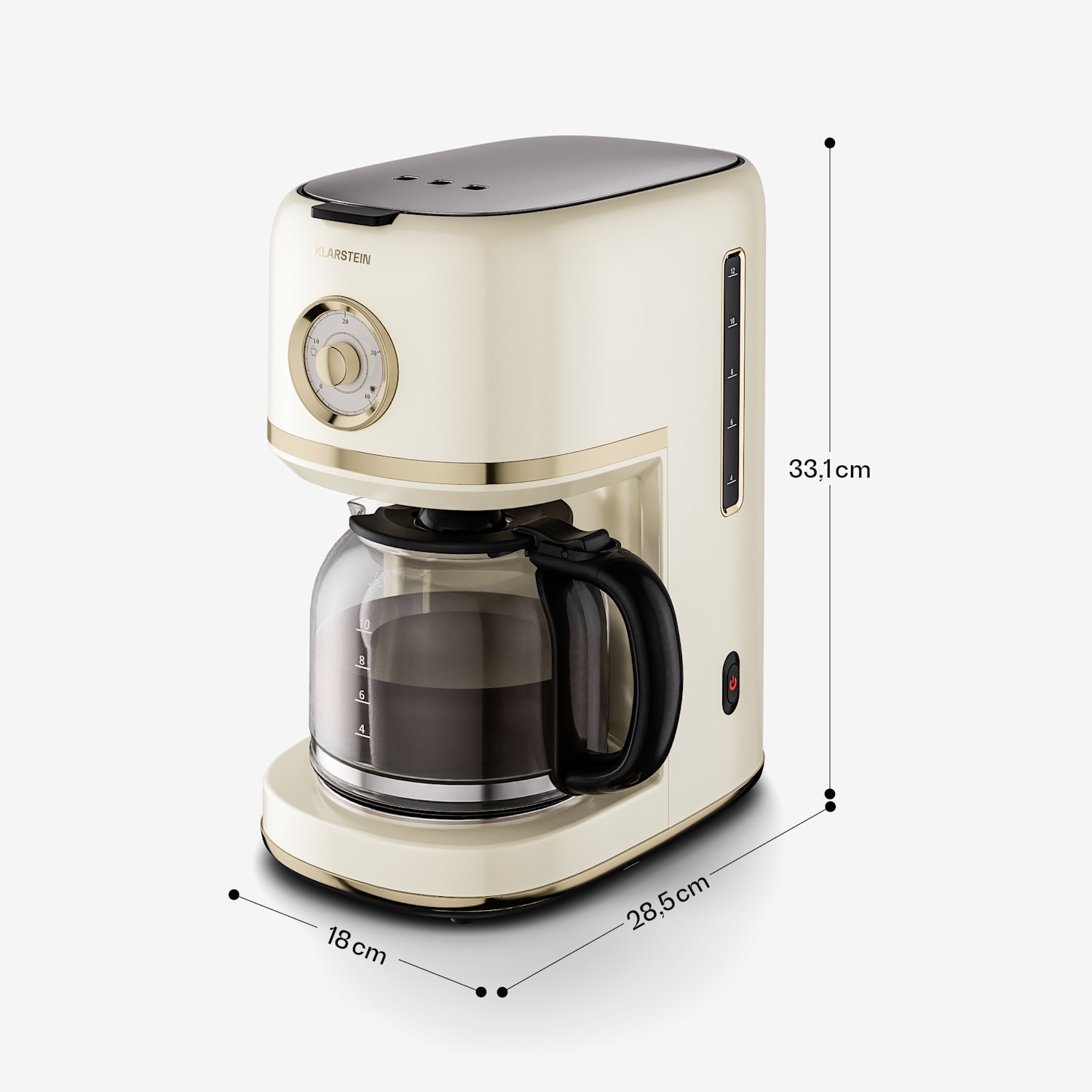 Victoria aparat de cafea cu filtru | 1,5 litri | funcție de menținere a temperaturii | 12 cești Crem