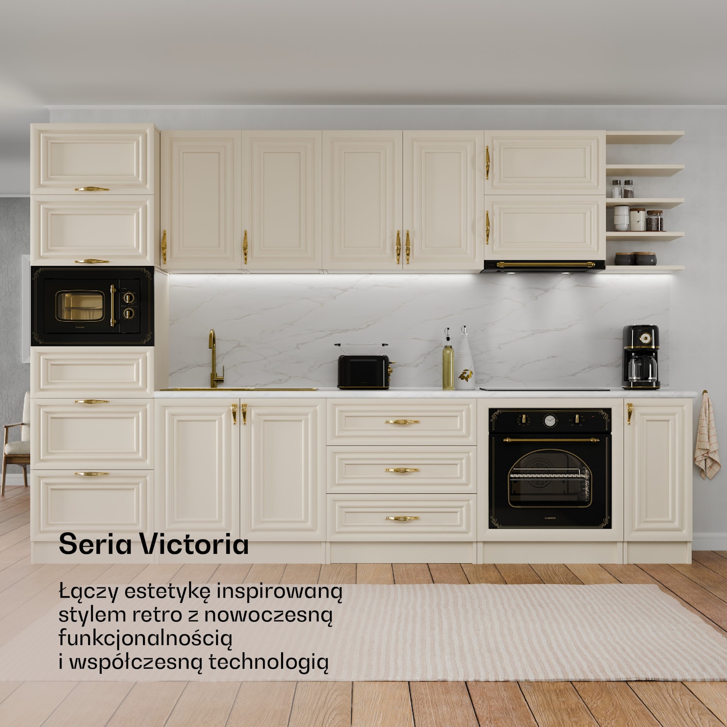Toster Victoria | Toster na 2 kromki | 800 W | 7 poziomów opiekania | Podgrzewacz bułek 