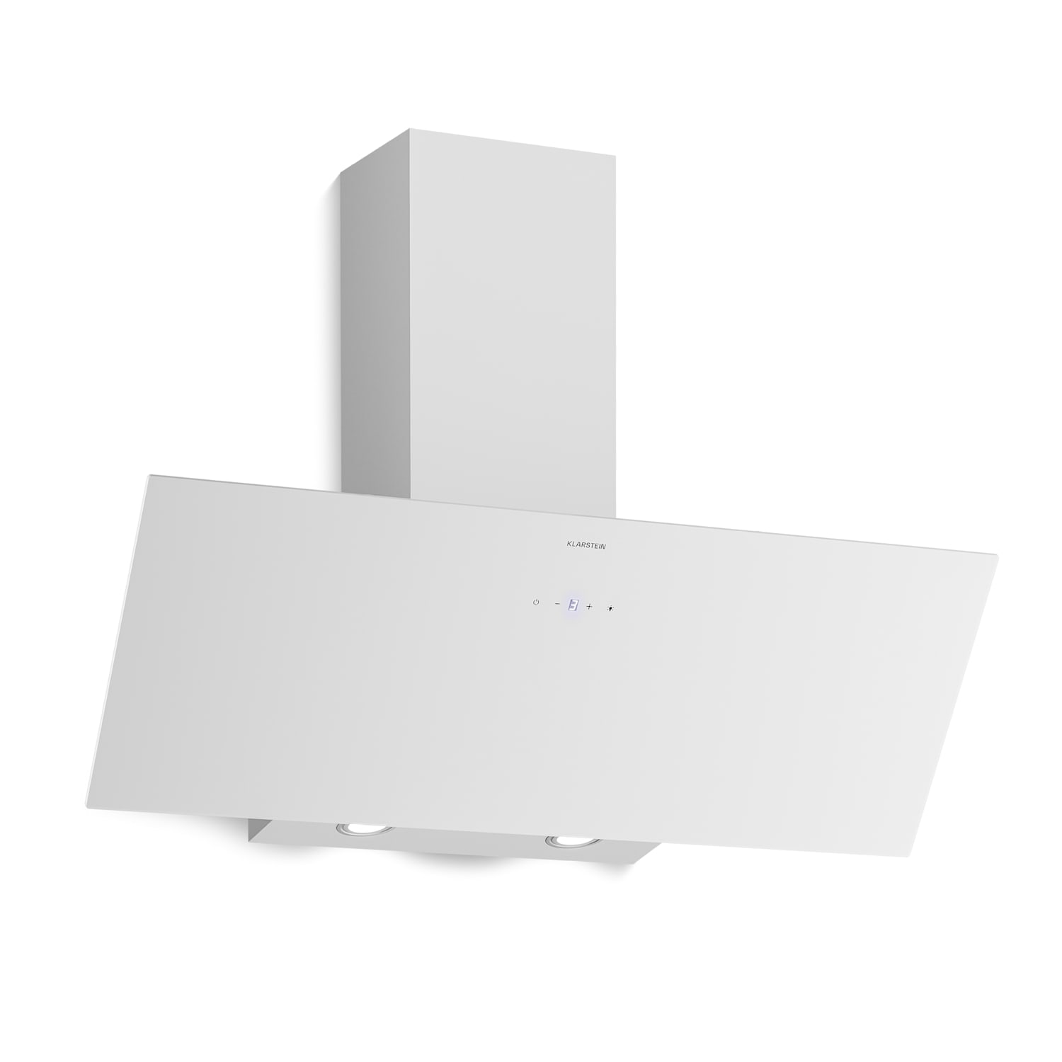 Laurel afzuigkap | afzuig- en recirculatiemodus | veiligheidsglas | 417 m³/h | 90 cm 90 cm | Wit