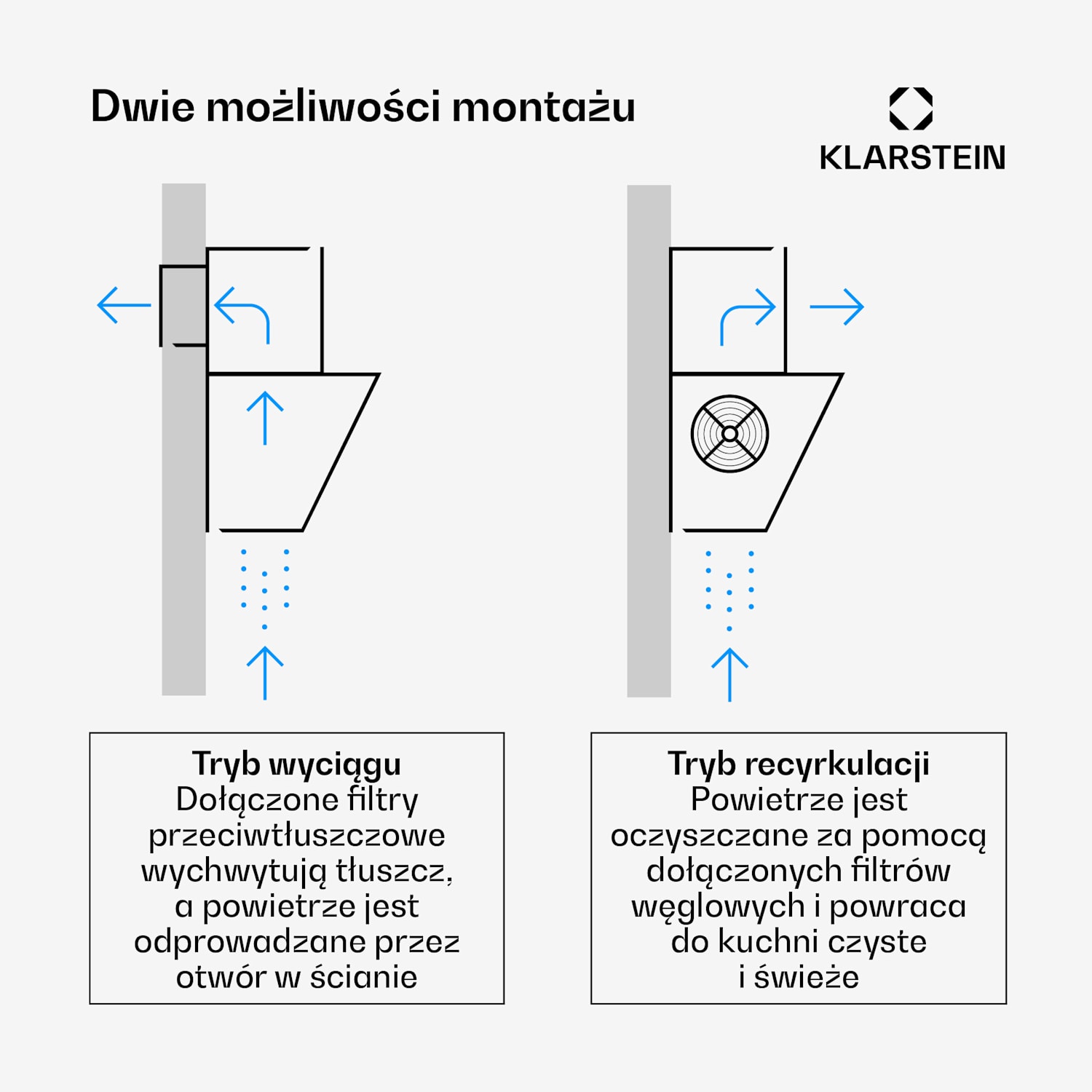 Okap skośny Athena | Tryb wyciągu i recyrkulacji | 404 m³/h | 56 W | 60 cm 60 cm | Stal nierdzewna