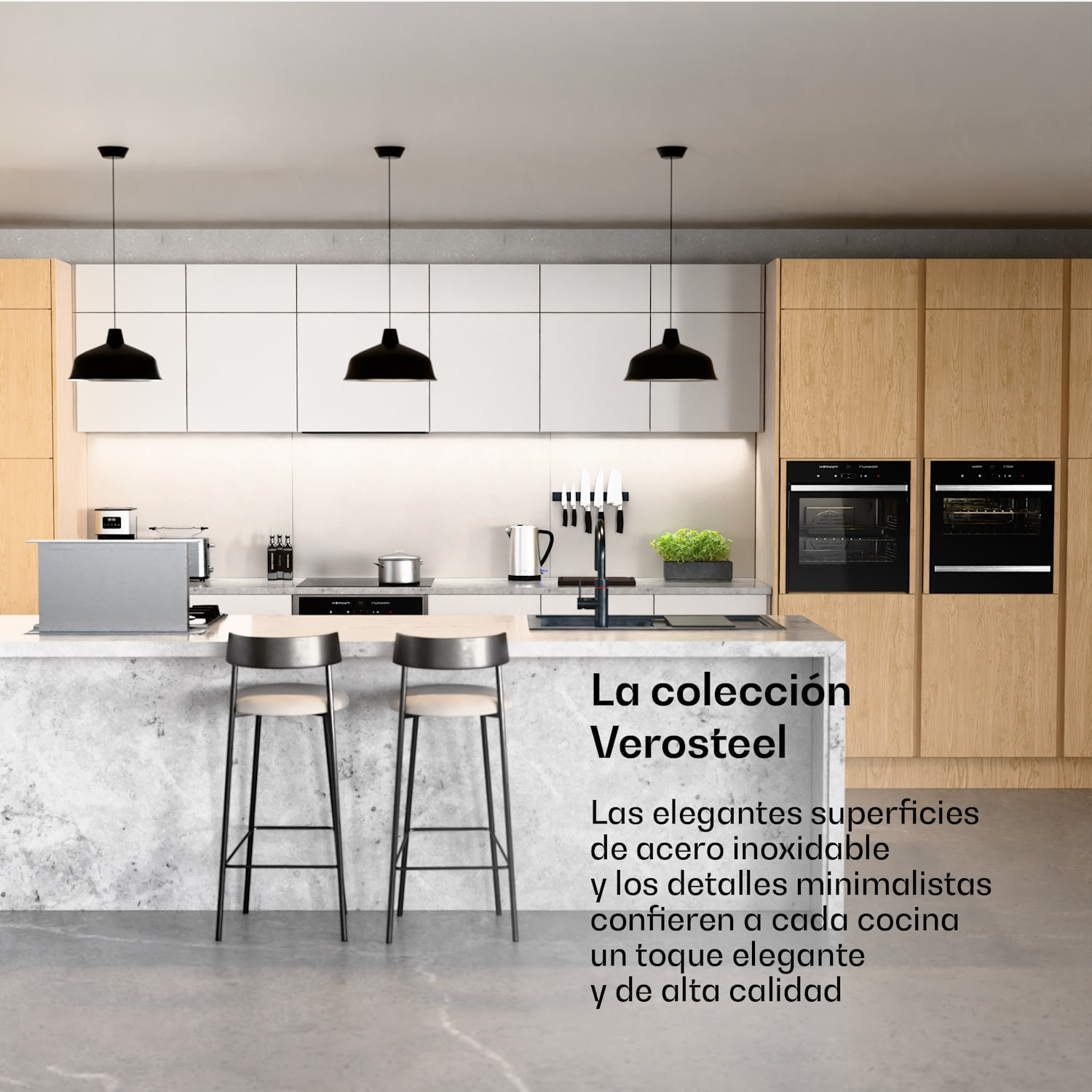 Lavavajillas independiente Verosteel de 45 cm, minimalista, compacto, elegante, EEC B 45 cm