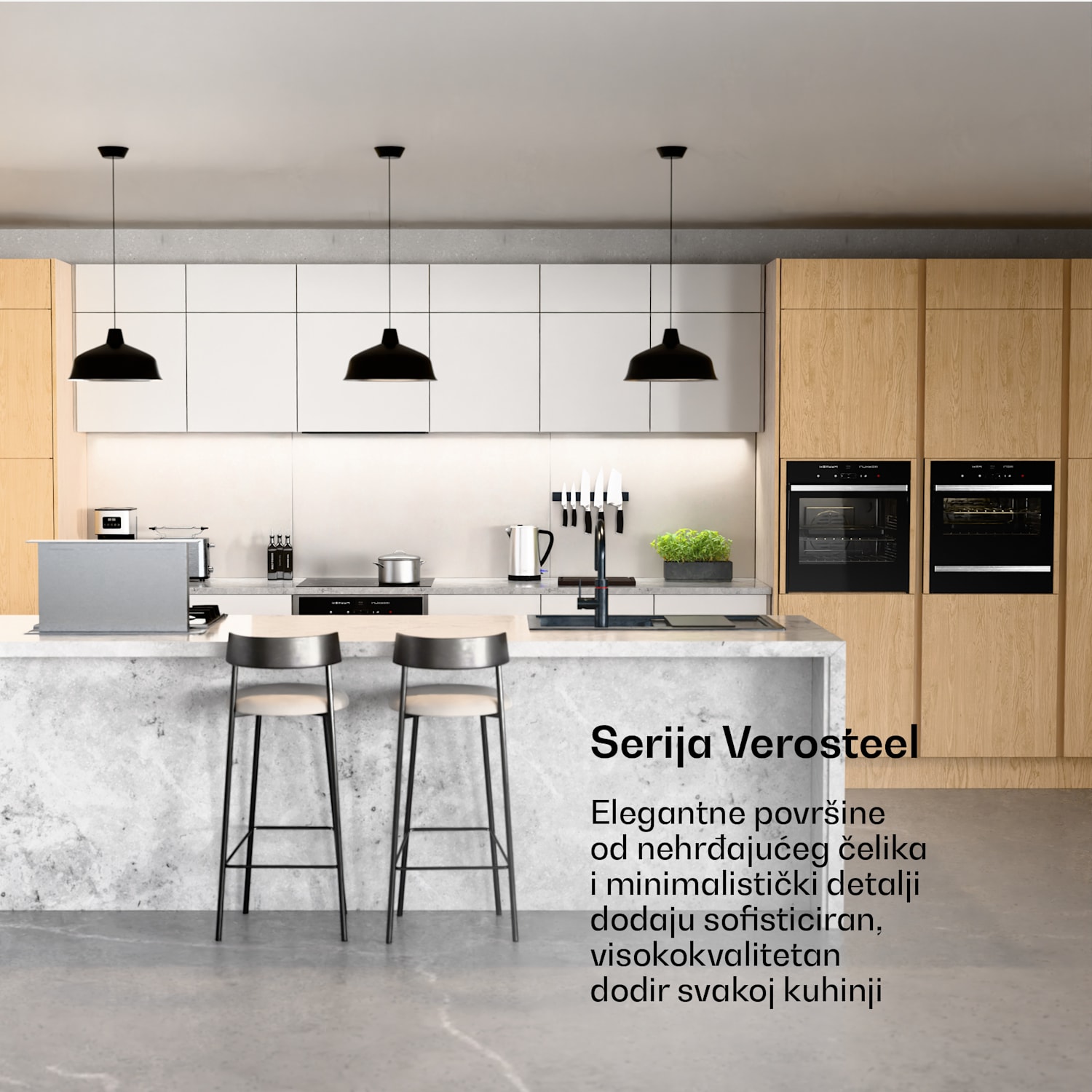 Verosteel Samostojeća Perilica Posuđa | Minimalistička, Kompaktna, Elegantna | EEC B | 45 cm 45 cm