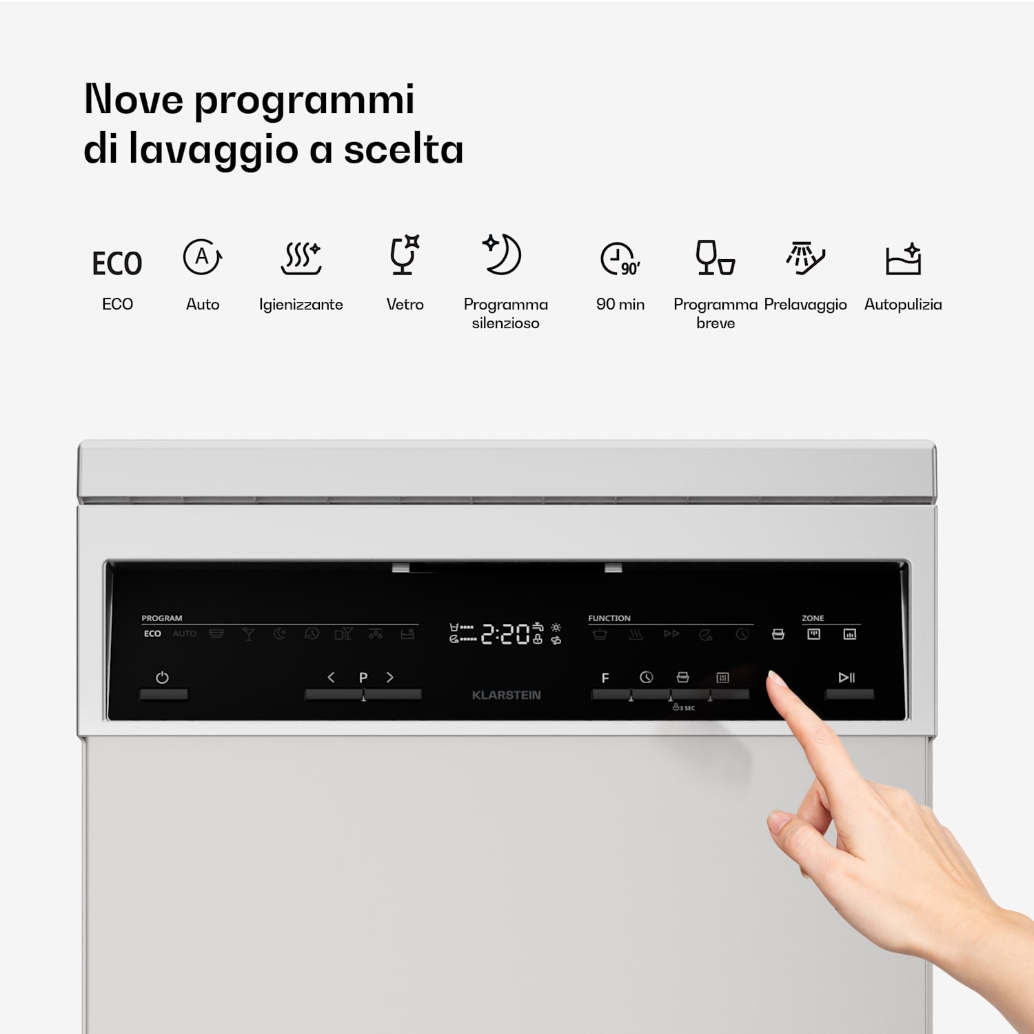 Verosteel - Lavastoviglie indipendente | Minimalista, compatta, elegante | Classe energetica B | 45 cm 45 cm