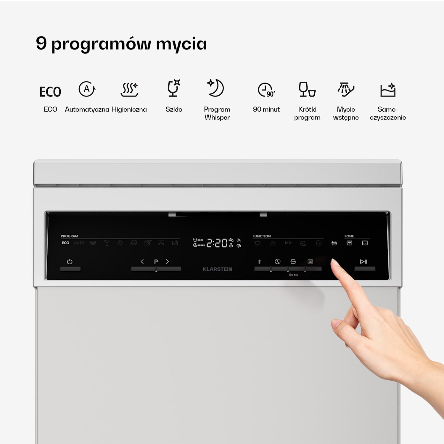 Zmywarka wolnostojąca Verosteel | Minimalistyczna, Kompaktowa, Elegancka | EEC B | 45 cm 45 cm