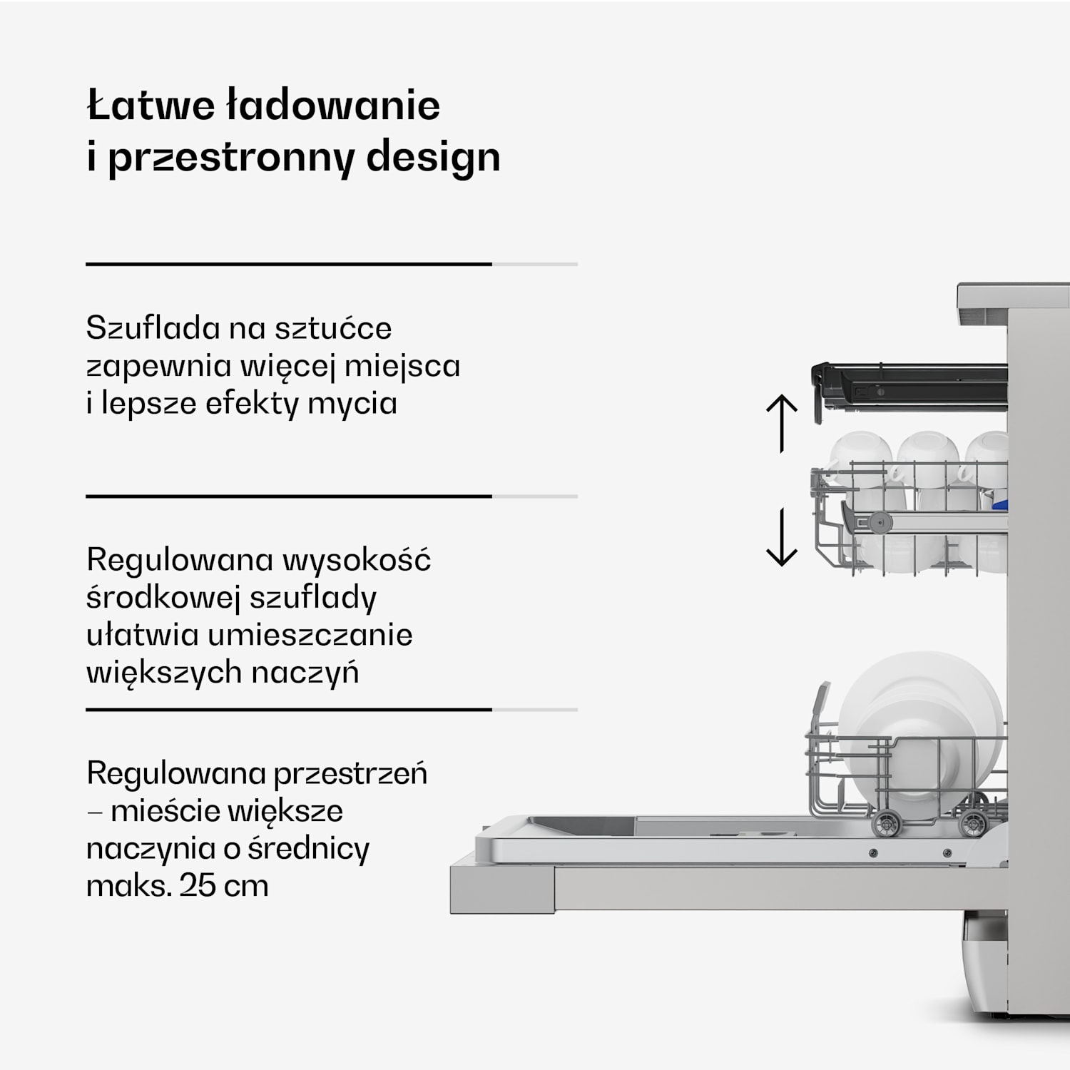 Zmywarka wolnostojąca Verosteel | Minimalistyczna, Kompaktowa, Elegancka | EEC B | 45 cm 45 cm