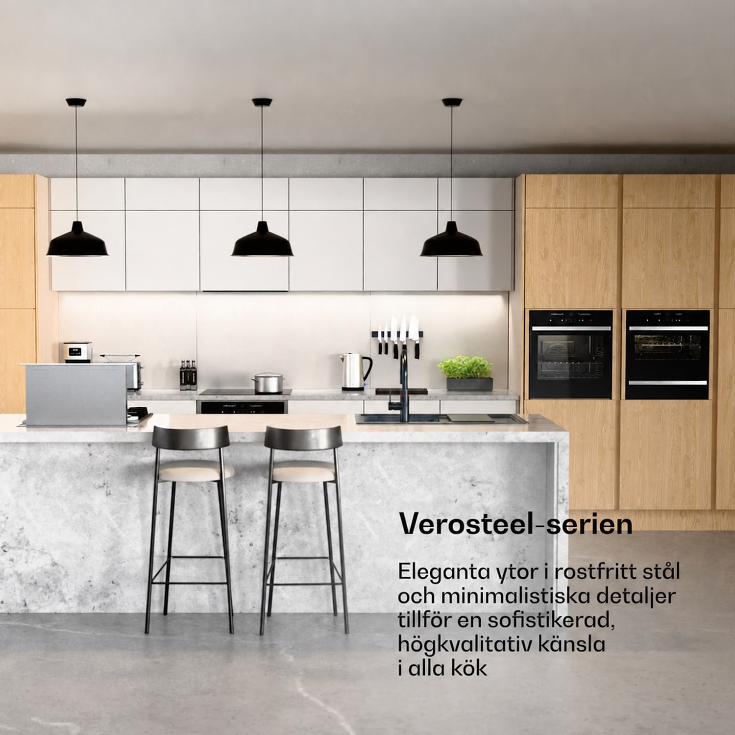 Verosteel fristående diskmaskin | minimalistisk, kompakt, elegant | EEC B | 45 cm 45 cm