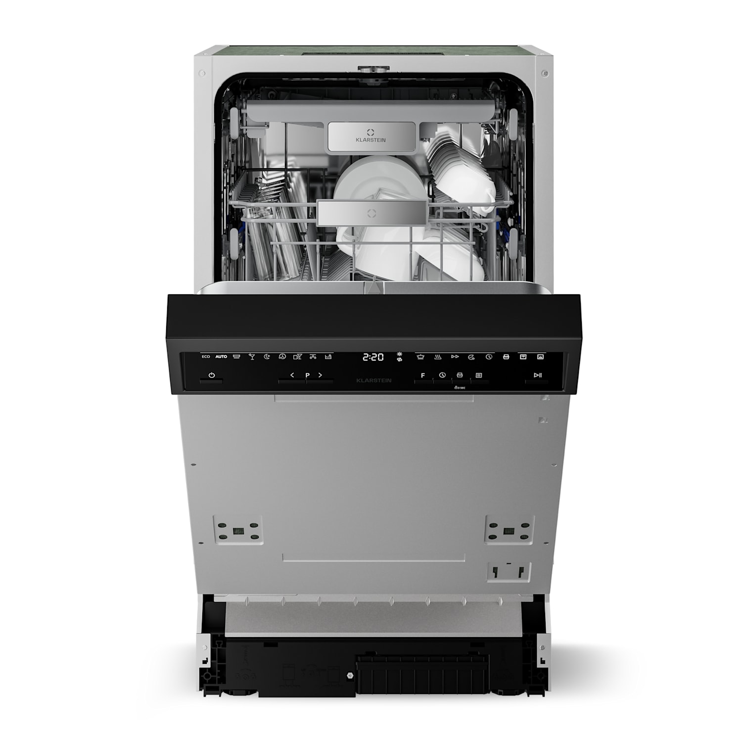 Mașină de spălat vase semiintegrată Velaire | Minimalist, compact | Clasa de eficiență energetică B | 45 cm Parțial integrat | 45 cm