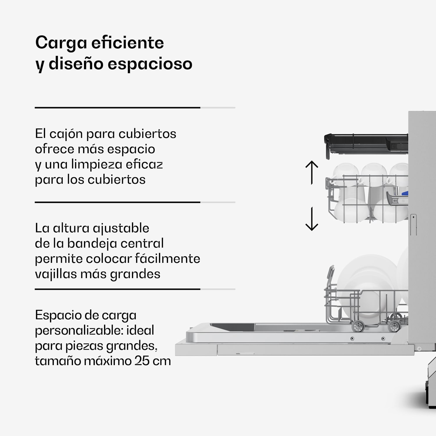 Velaire totalmente integrado lavavajillas 45 cm | Minimalismo práctico con gran rendimiento Totalmente integrado | 45 cm