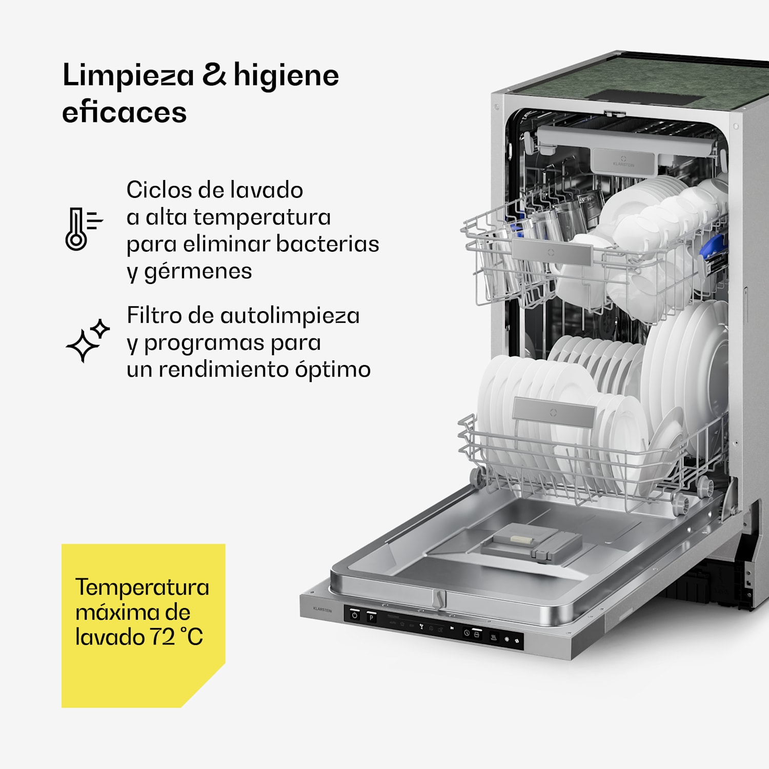 Velaire totalmente integrado lavavajillas 45 cm | Minimalismo práctico con gran rendimiento Totalmente integrado | 45 cm