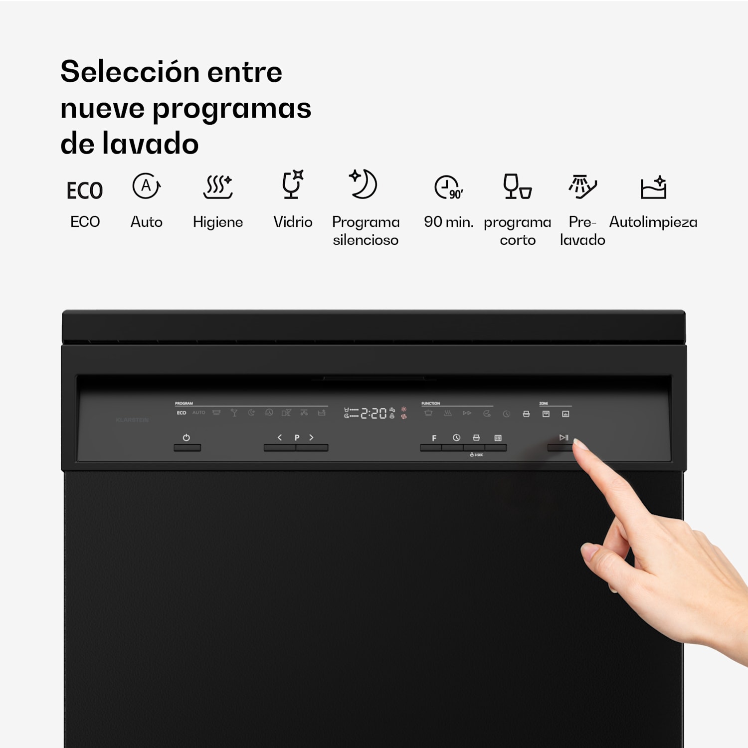 Velaire Lavavajillas independiente | Minimalista, elegante, potente | EEC A | 60 cm Independiente | 60 cm