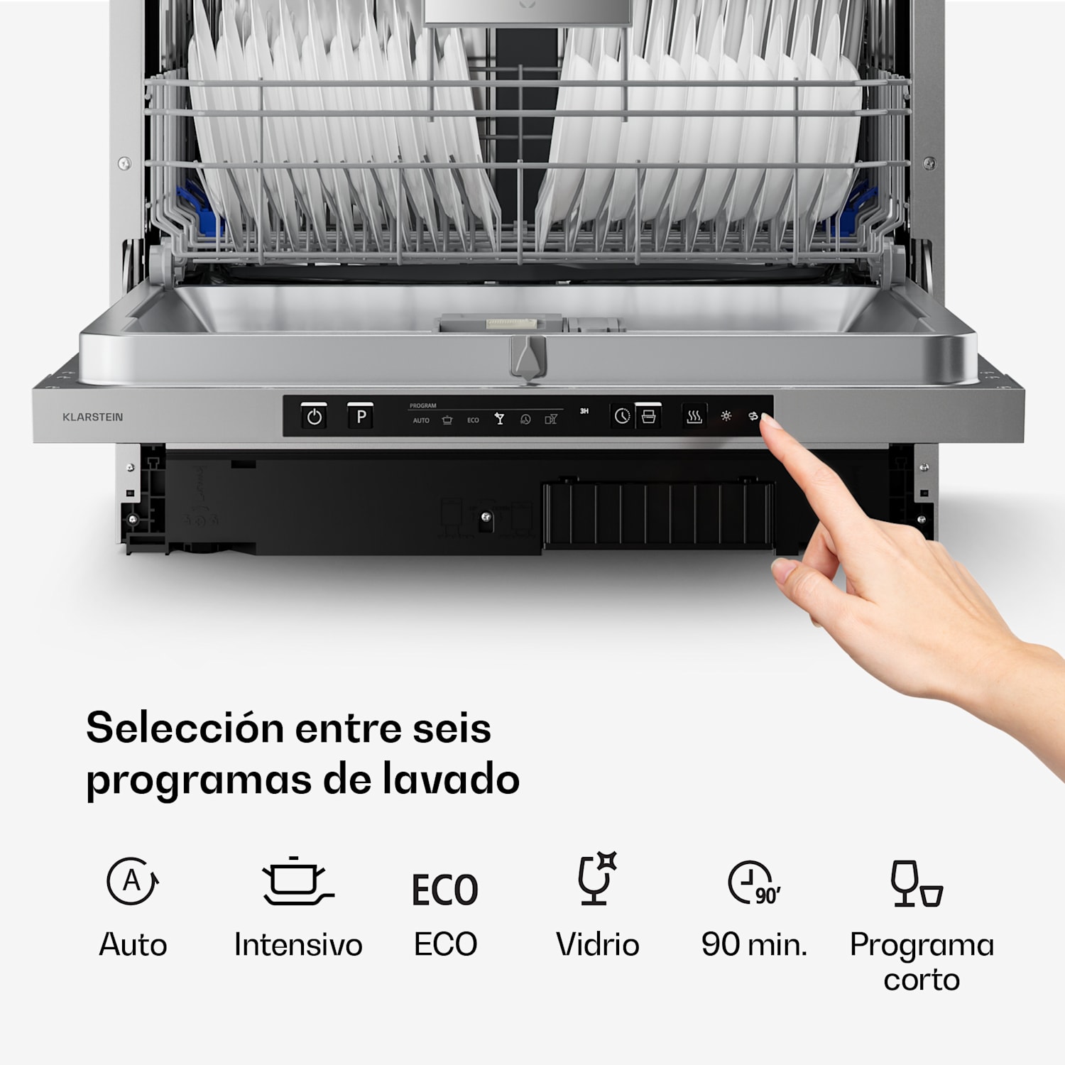 Velaire lavavajillas completamente integrado | Minimalista, potente | EEC A | 60 cm Totalmente integrado | 60 cm