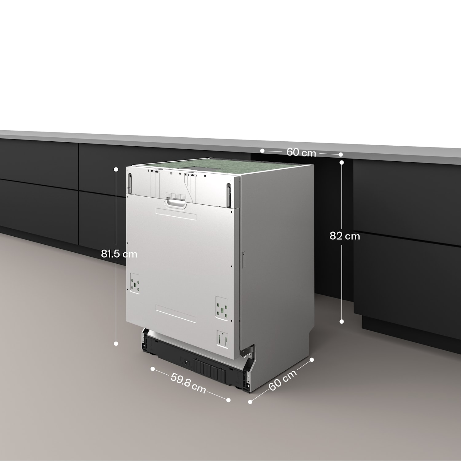 Velaire plne-integrovaná umývačka riadu | Minimalistická, výkonná | EEC A | 60 cm Plne integrované | 60 cm