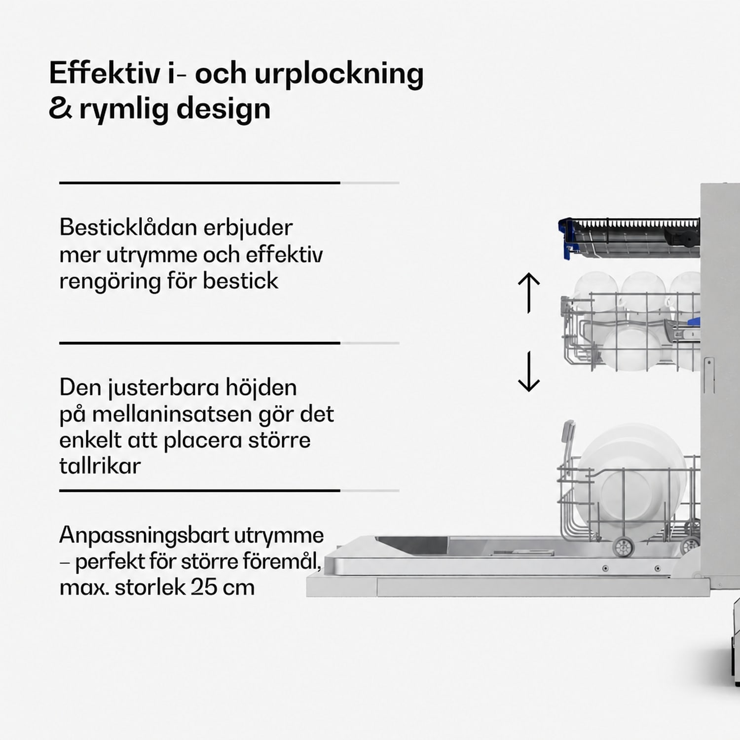 Velaire helintegrerad diskmaskin | Minimalistisk, kraftfull | EEC A | 60 cm Plně integrované | 60 cm