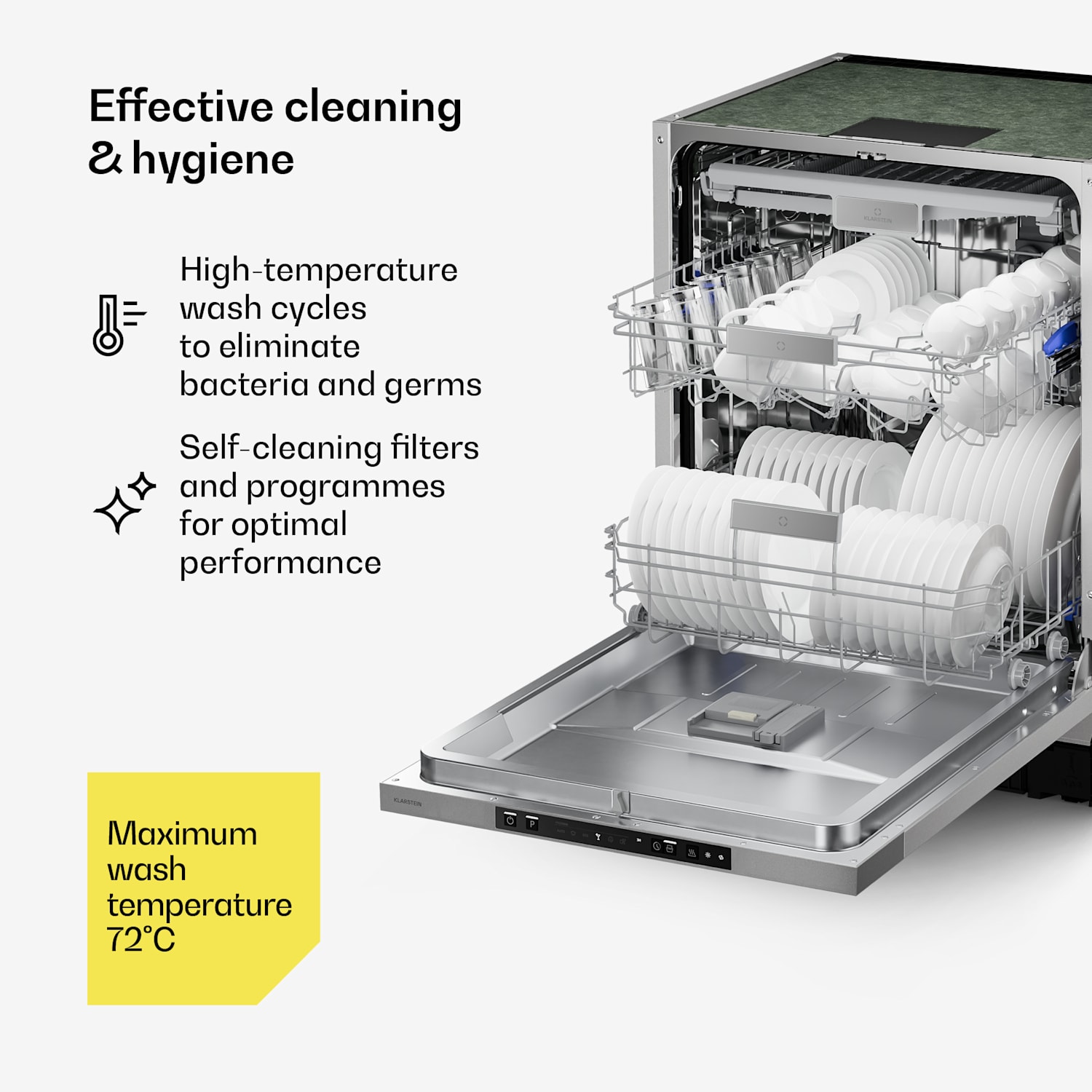 Velaire Täysin integroitava astianpesukone | Minimalistinen, tehokas | Energiatehokkuusluokka A | 60 cm Täysin integroitu | 60 cm