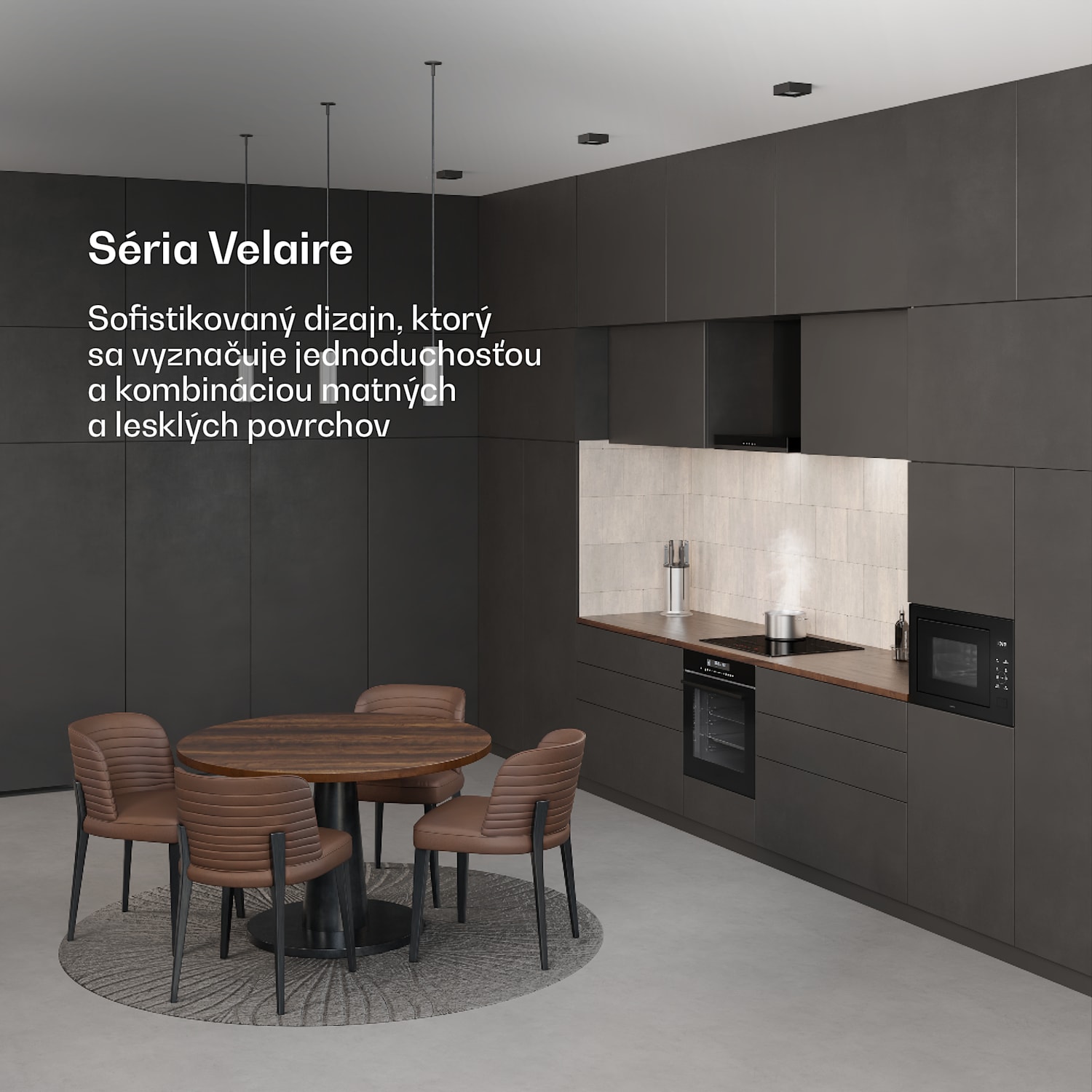 Velaire vstavaná mikrovlnná rúra s grilom | 1200 W gril | 850 W mikrovlnná rúra | 60 cm Čierna