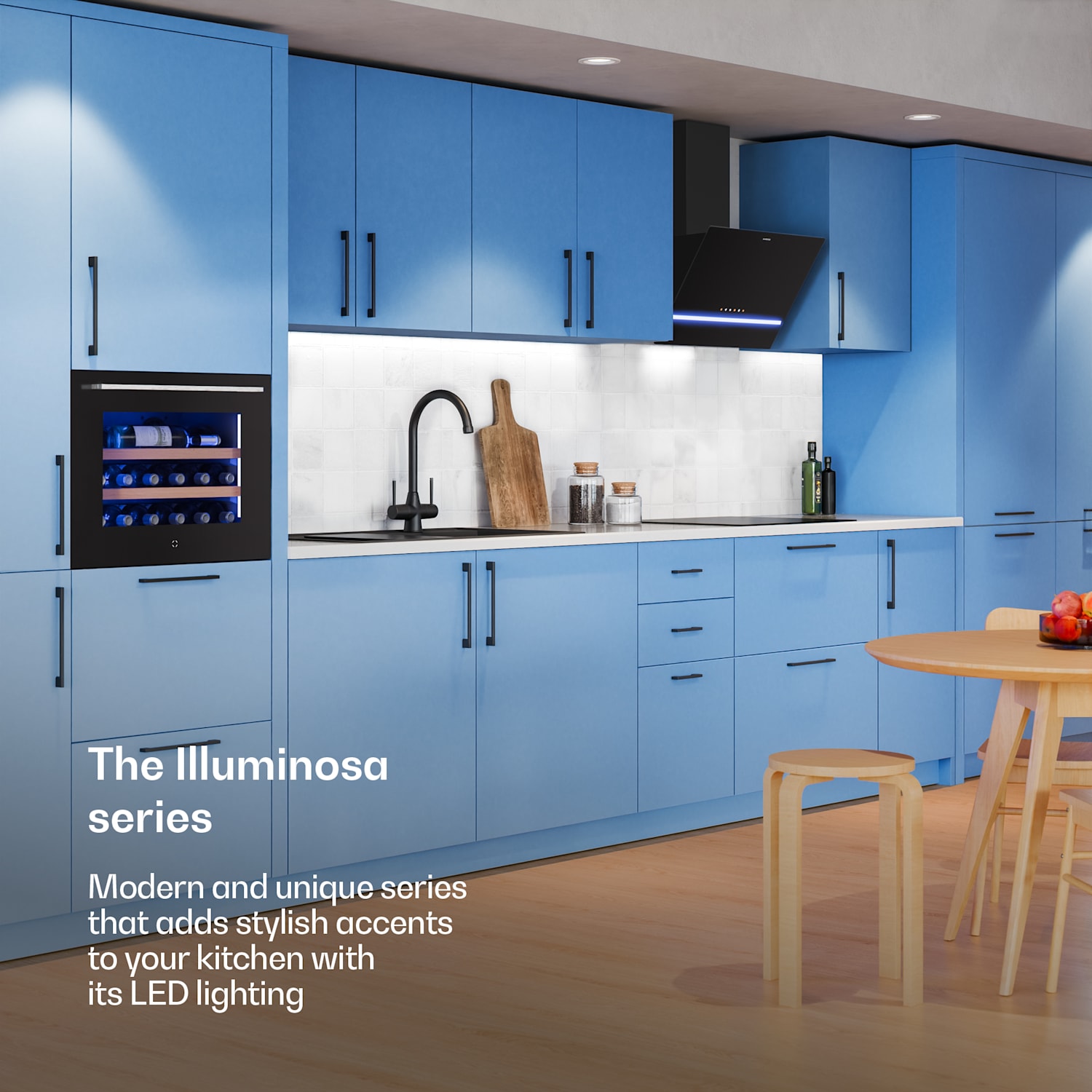 Illuminosa hoofdvrije afzuigkap | Afvoer- en recirculatiestand | Minimalistisch | 818 m³/h | 60 cm 60 cm