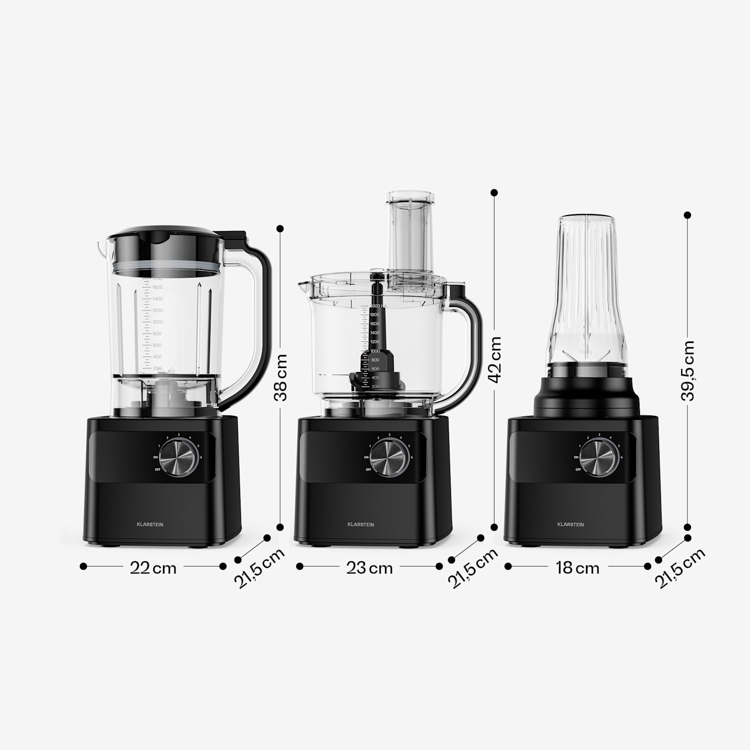 Velaire Küchenmaschine mit Mixer Kneten, Aufschlagen & Entsaften 1200W 2l Küchenmaschine/1,75l Mixer 