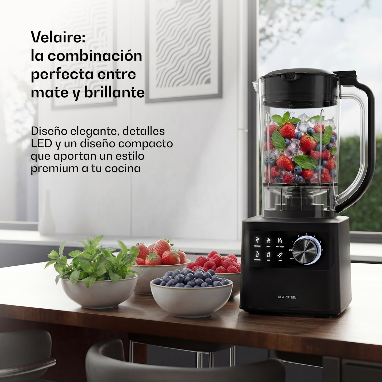 Robot de cocina Velaire con batidora Amasar, Batir & Exprimir 1200 W 2 l Robot de cocina/1,75 l Batidora 