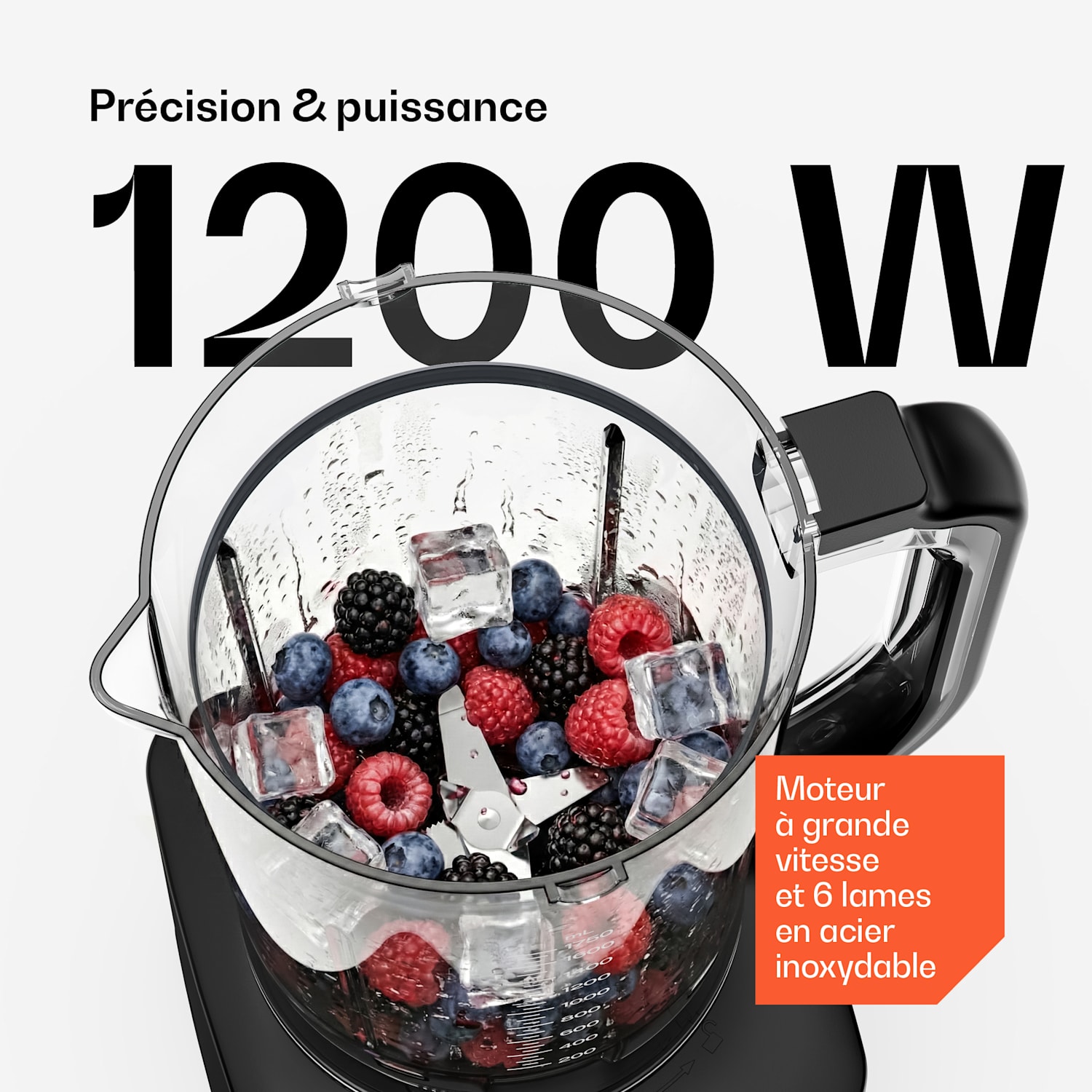 Velaire keukenmachine met blender kneden, kloppen & sap maken 1200W 2l keukenmachine / 1,75l blender 