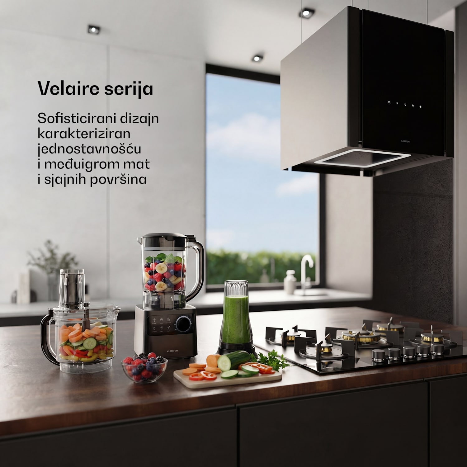 Velaire kuhinjski robot s mikserom za miješenje, mućenje i cijeđenje soka 1200 W 2 l kuhinjski robot/mikser 1,75 L 